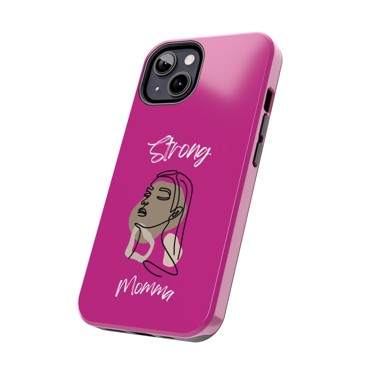 Strong Momma (WL) Tough Phone Cases PINK