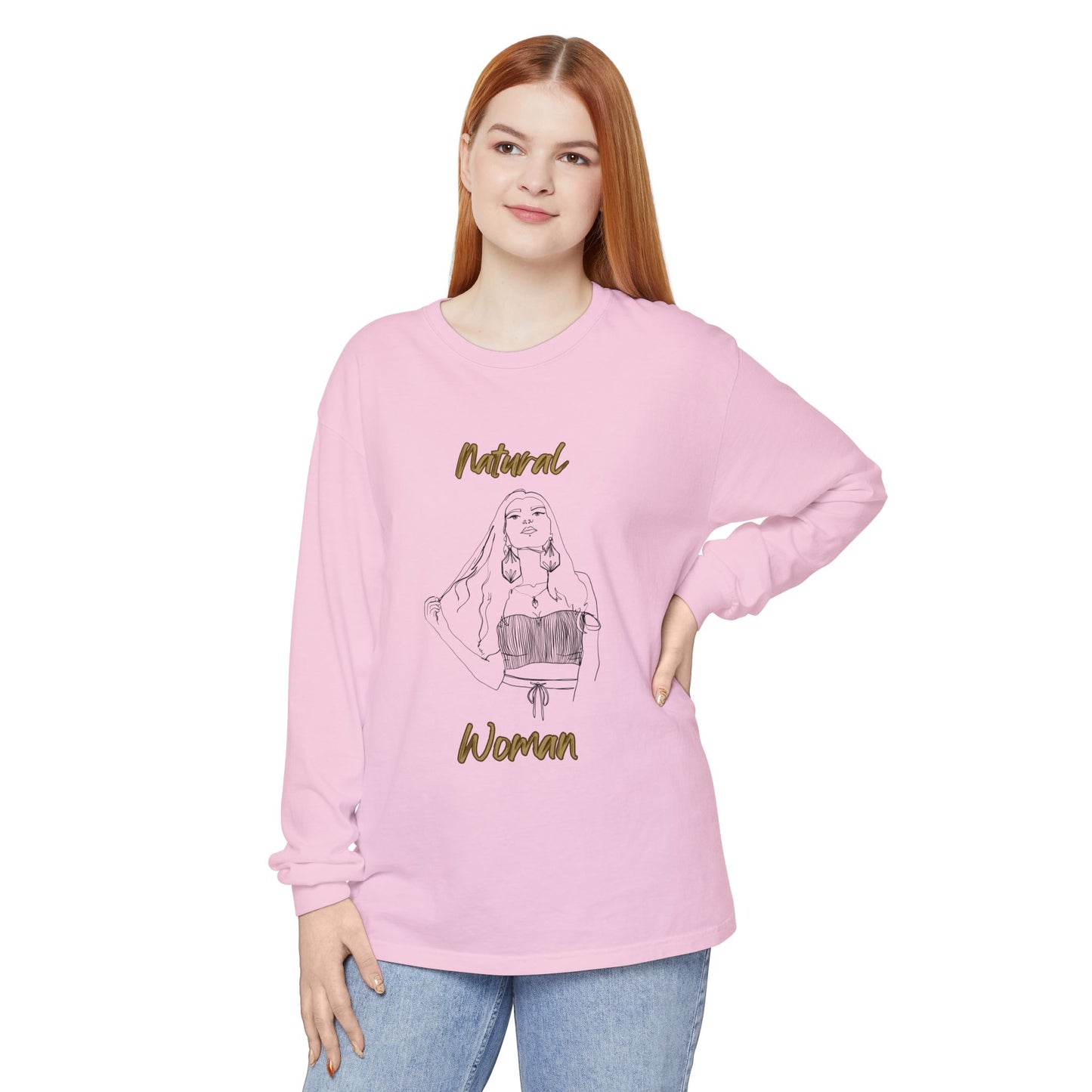 Natural Woman Thinking (BL) Long Sleeve T-Shirt