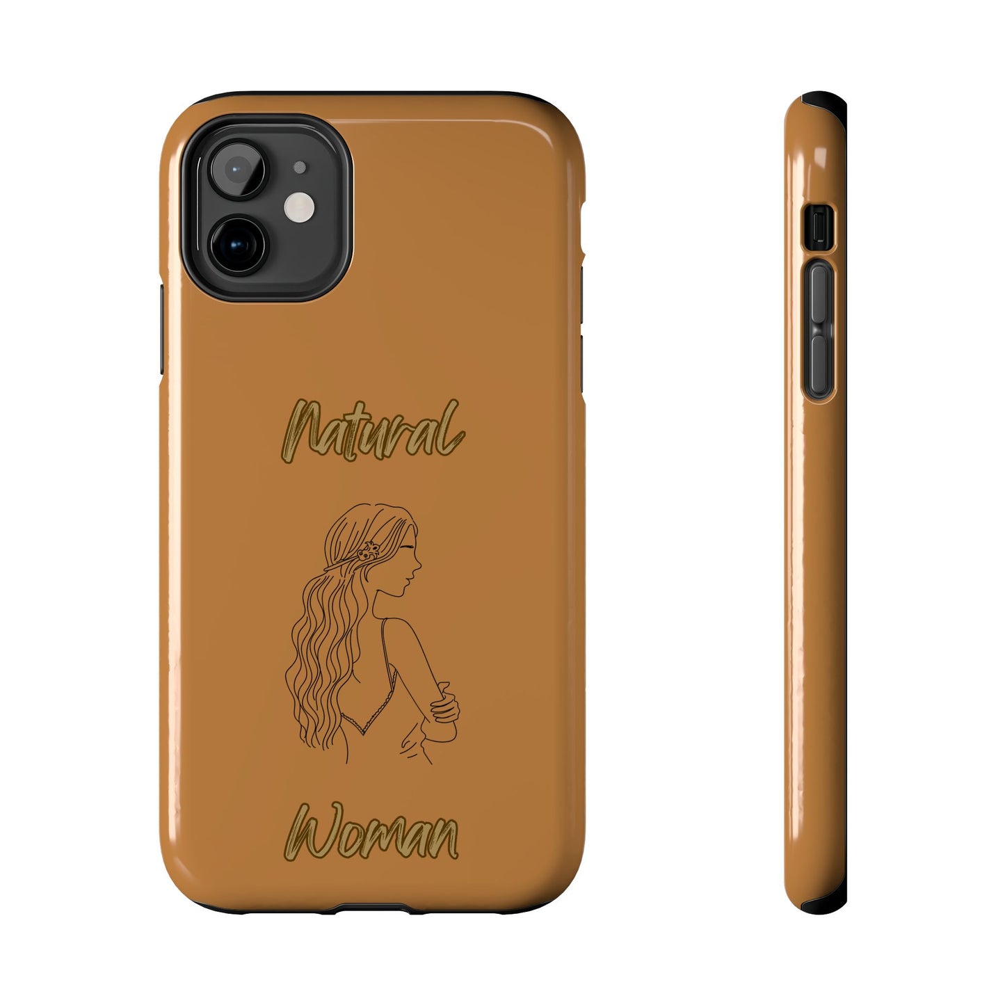 Natural Woman Young Woman (BL)Tough Phone Cases LIGHT BROWN