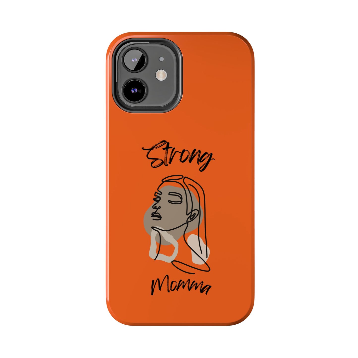 STRONG MOMMA Samsung Galaxy Tough Phone Cases (BL) Orange