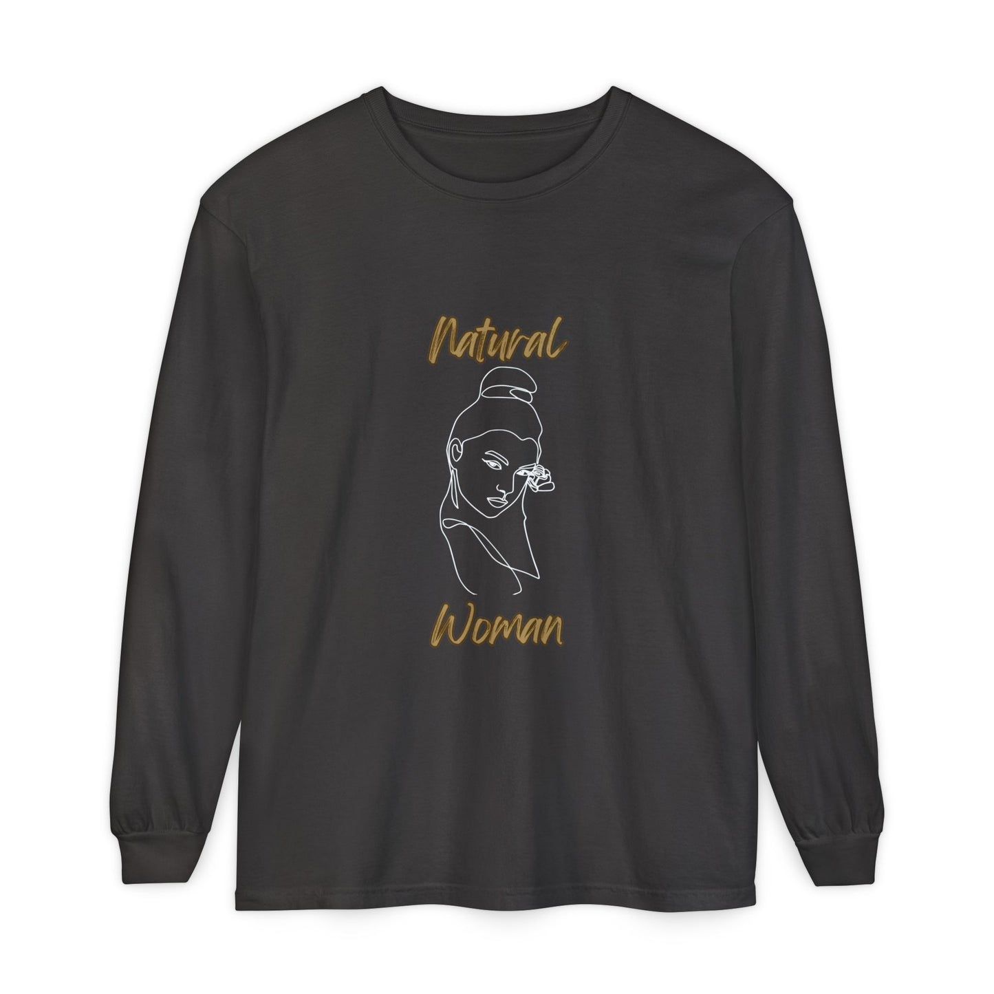 Natural Woman Sassy Bun (WL) Long Sleeve T-Shirt