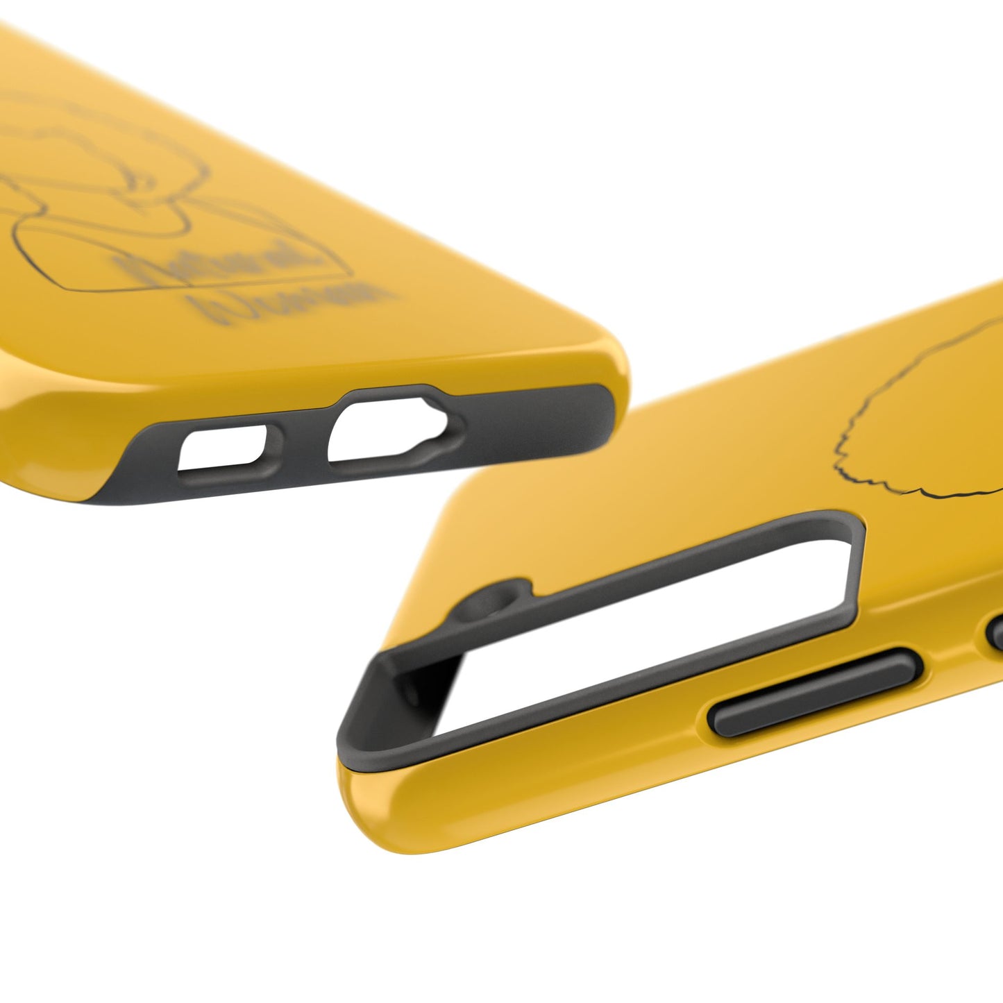 Natural Woman Afro (BL) Tough Phone Case YELLOW