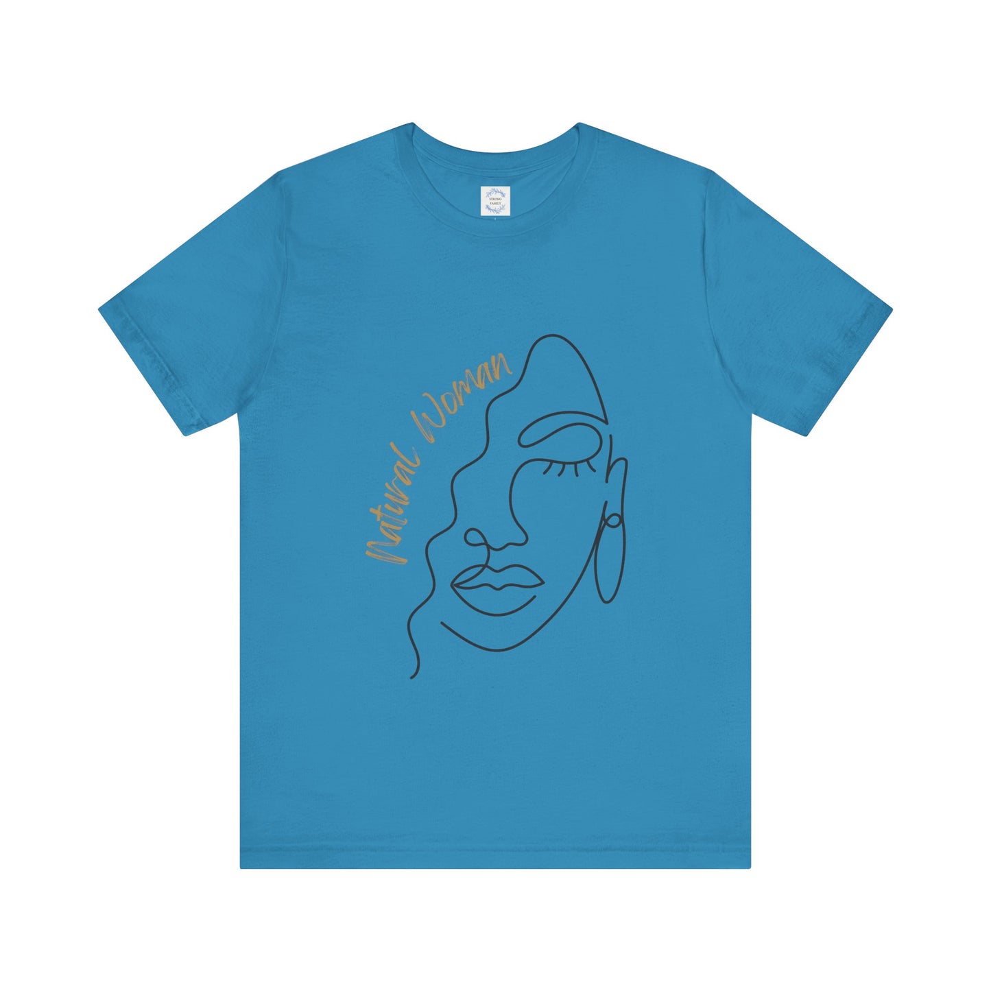 Natural Woman Half Face (BL) Short Sleeve T-Shirt