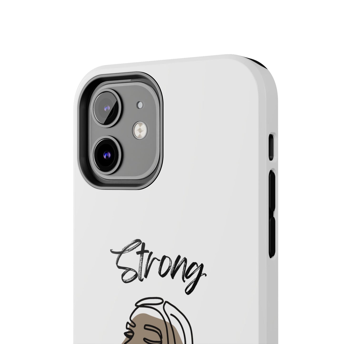 STRONG MOMMA Samsung Galaxy Tough Phone Cases (BL) White