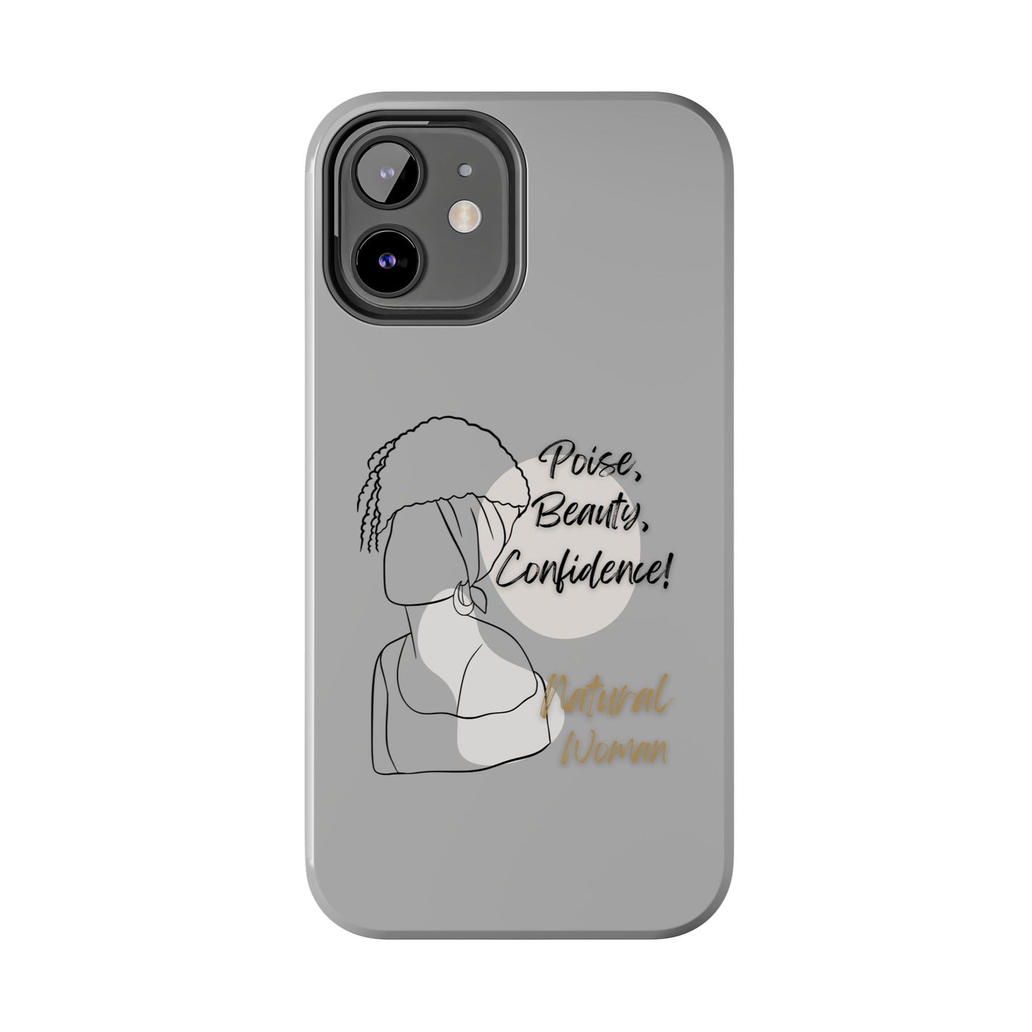Natural woman Puff (BL)Tough Phone Cases LIGHT GREY