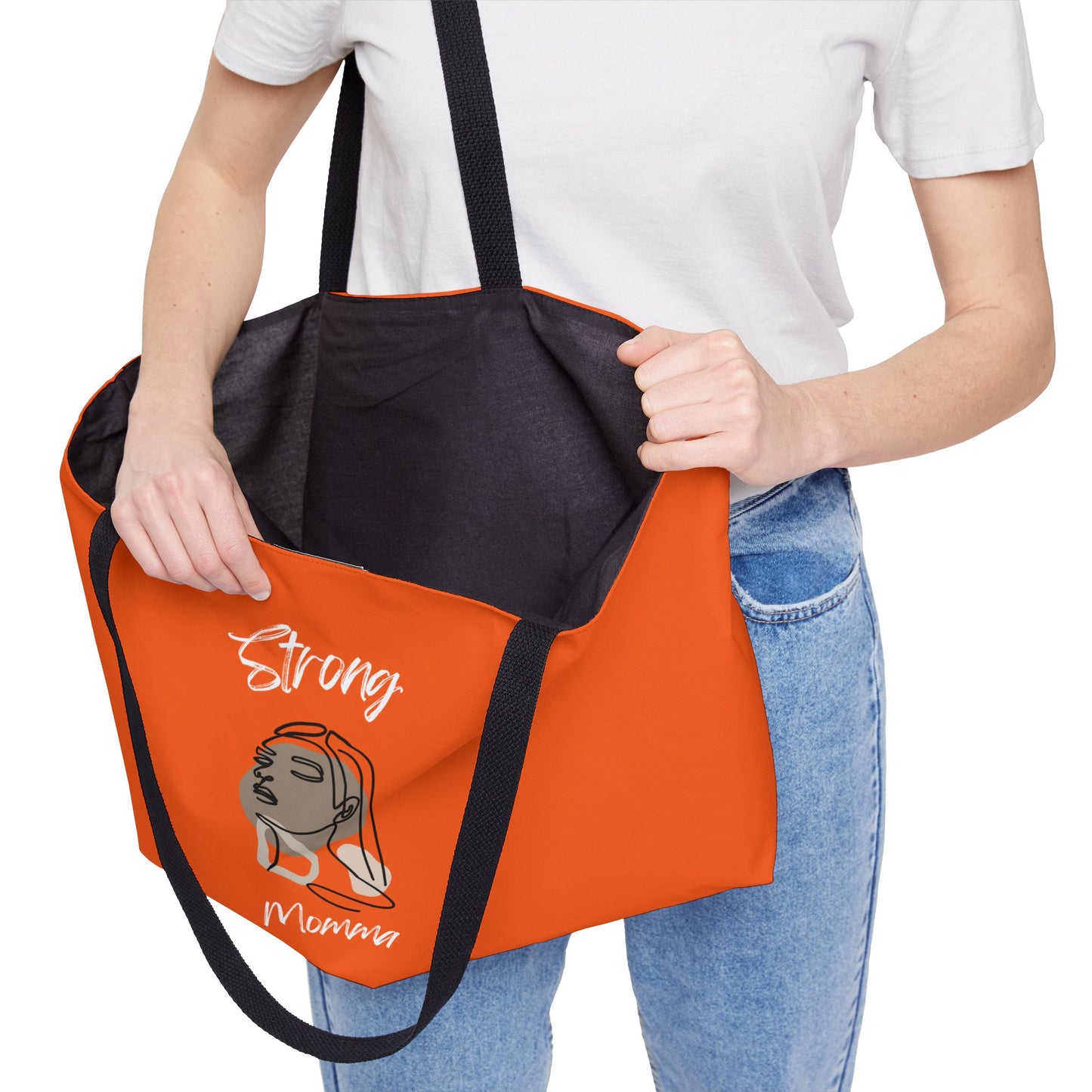 Strong Momma (WL) Weekender Tote Bag ORANGE