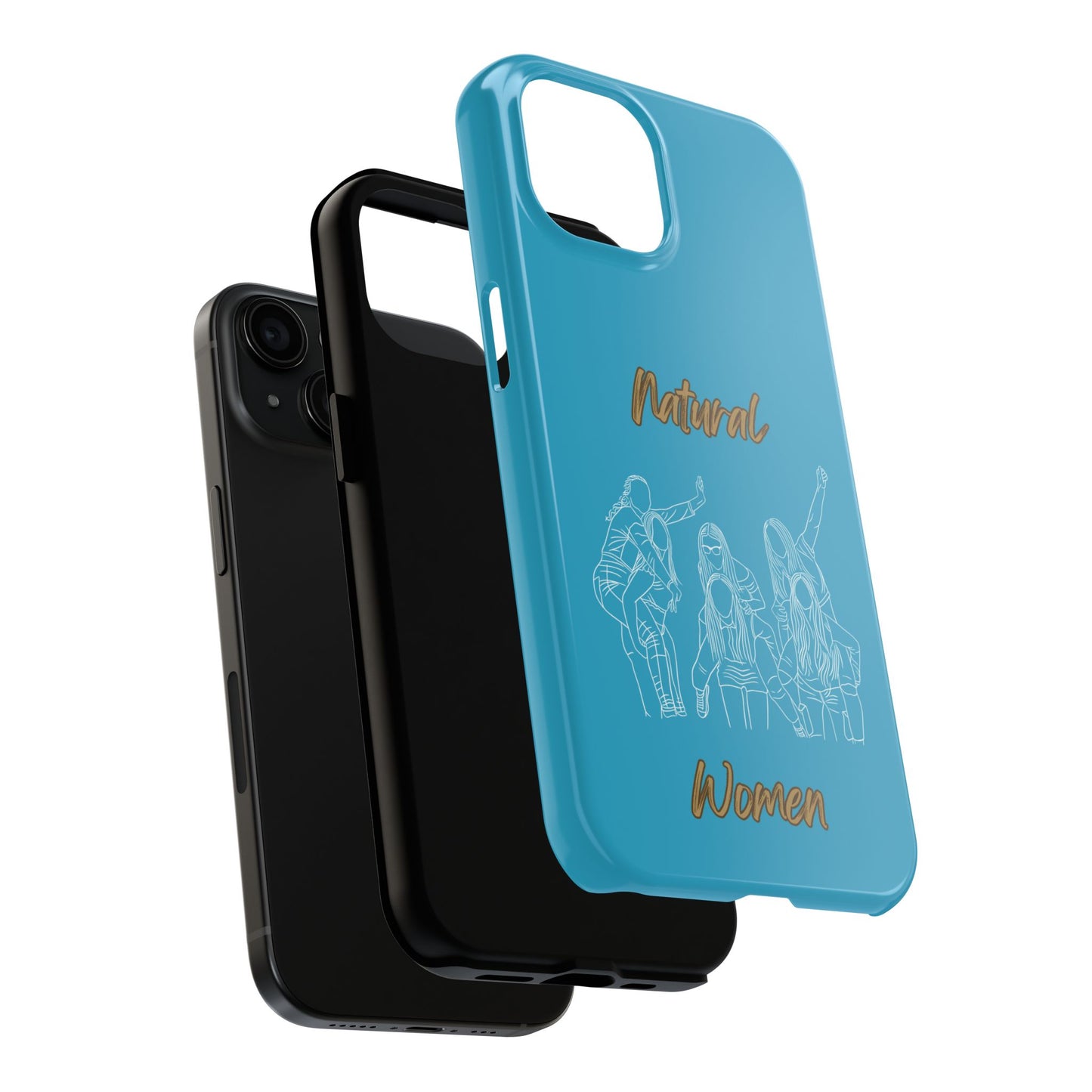 Natural Woman Piggy Back (WL)Tough Phone Cases TURQUOISE