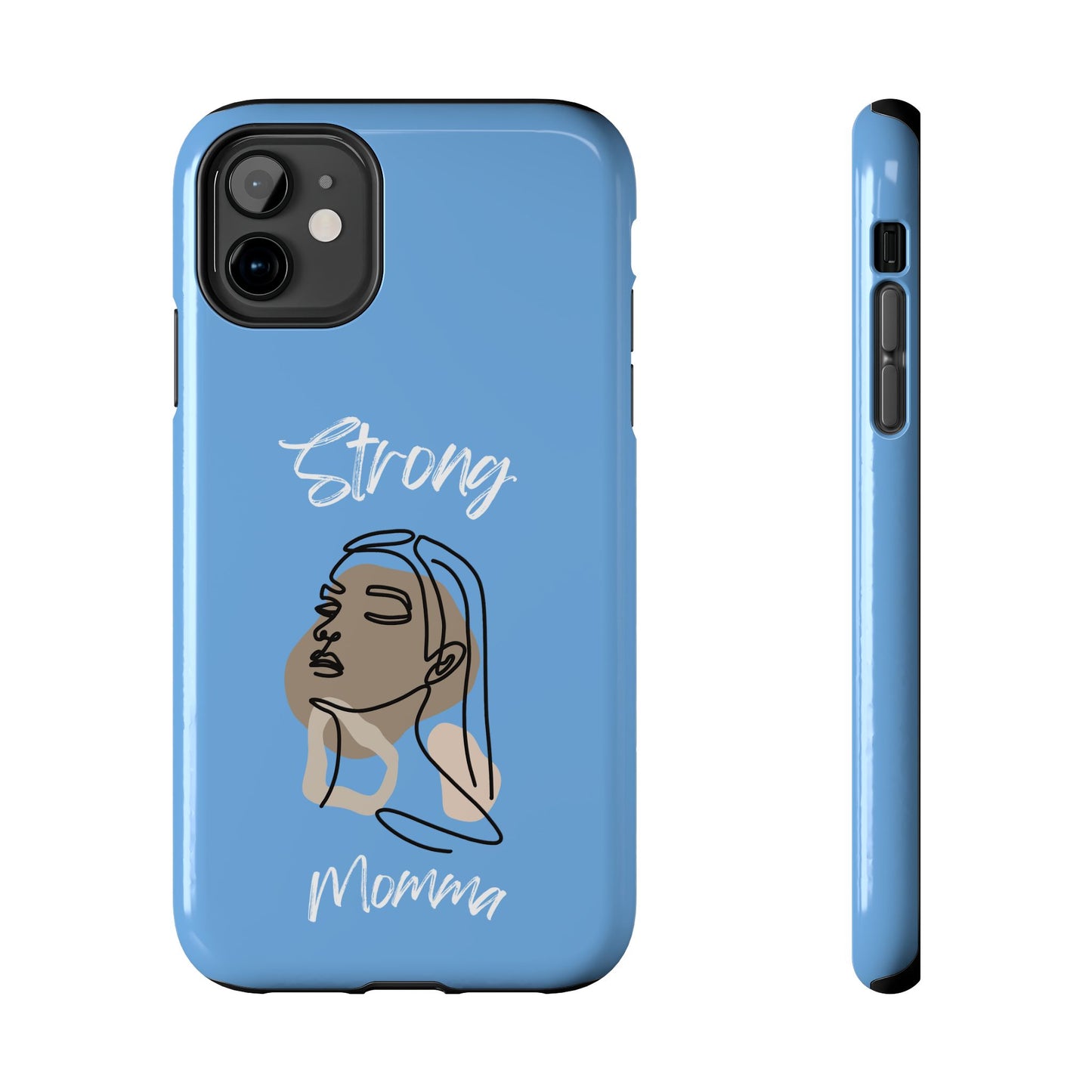 Strong Momma (WL) Tough Phone Cases LIGHT BLUE