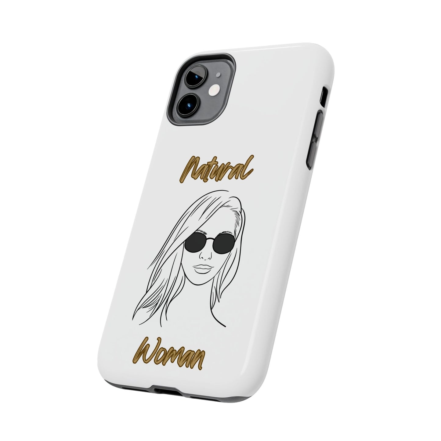 Natural Woman Shades (BL)Tough Phone Cases WHITE