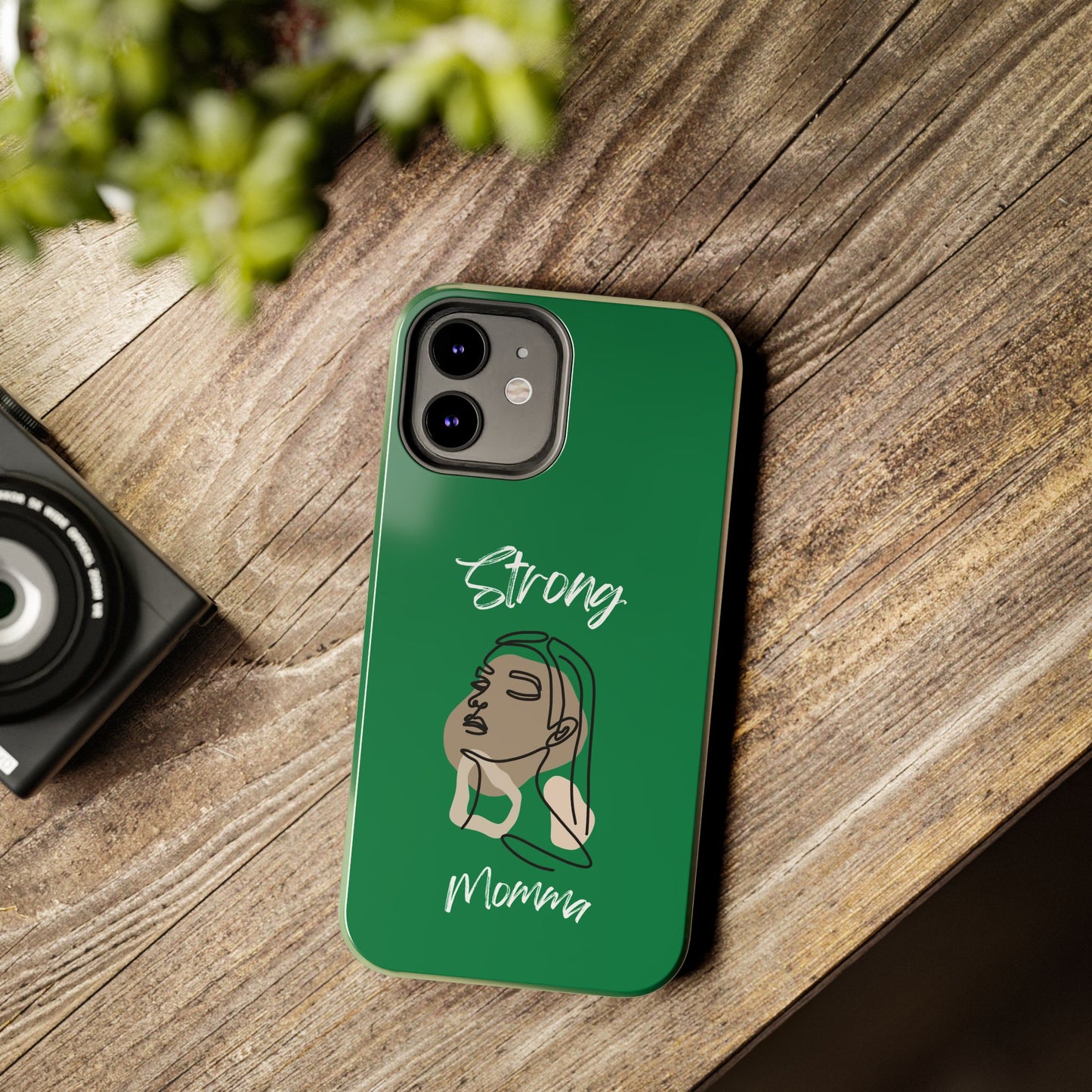 Strong Momma (WL) Tough Phone Cases DARK GREEN