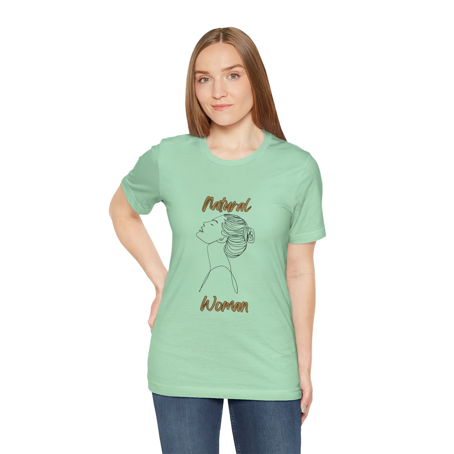Natural Woman Wet Bun (BL) Short Sleeve T-Shirt