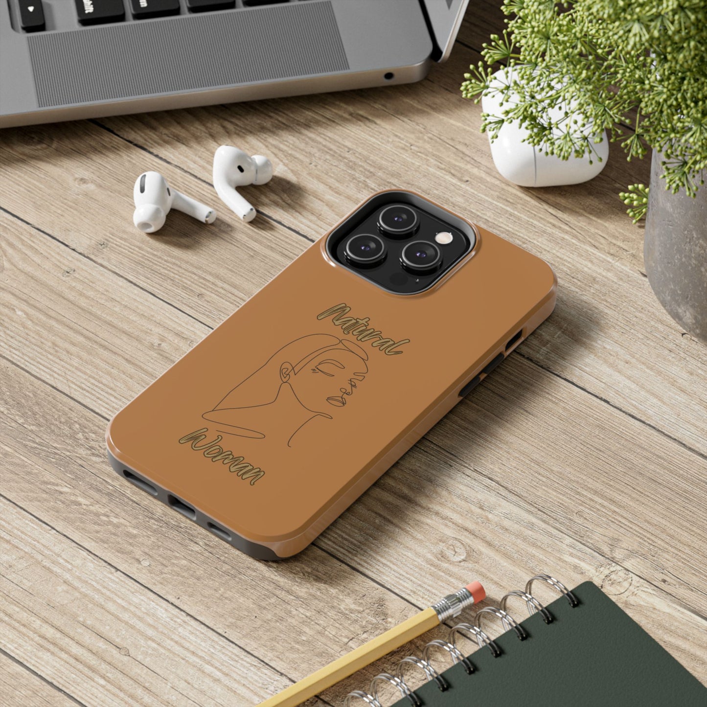 Natural Woman Calm (BL) Tough Phone Cases LIGHT BROWN