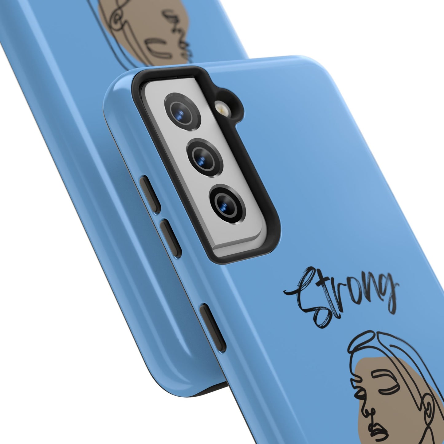 STRONG MOMMA Samsung Galaxy Tough Phone Cases (BL) Light Blue