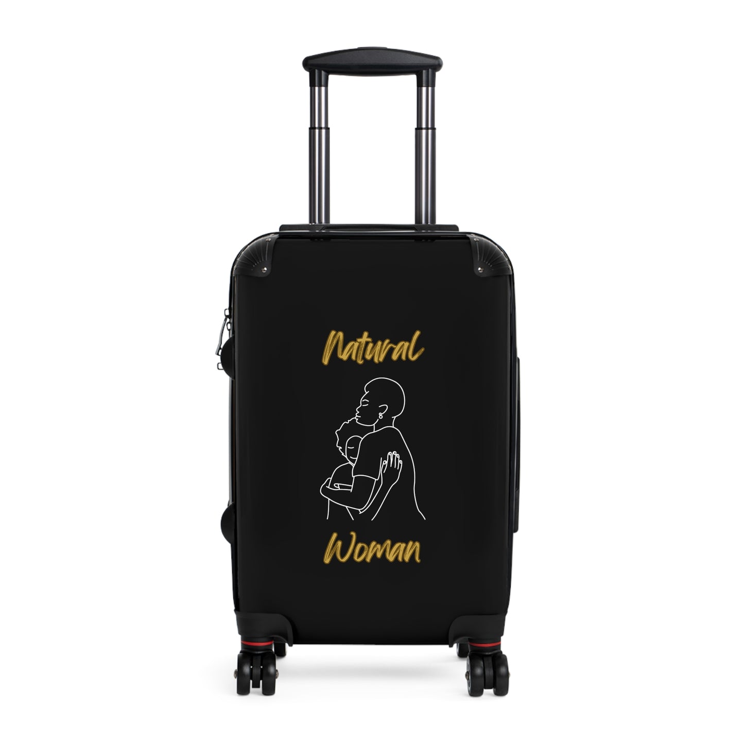 Natural Woman Safe With Momma (WL) Suitcase BLACK