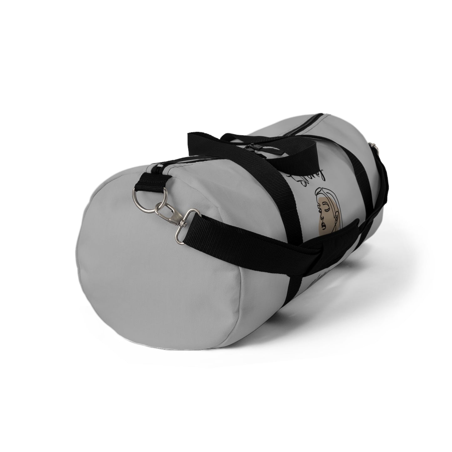 Strong Momma (BL) Duffel Bag LIGHT GREY