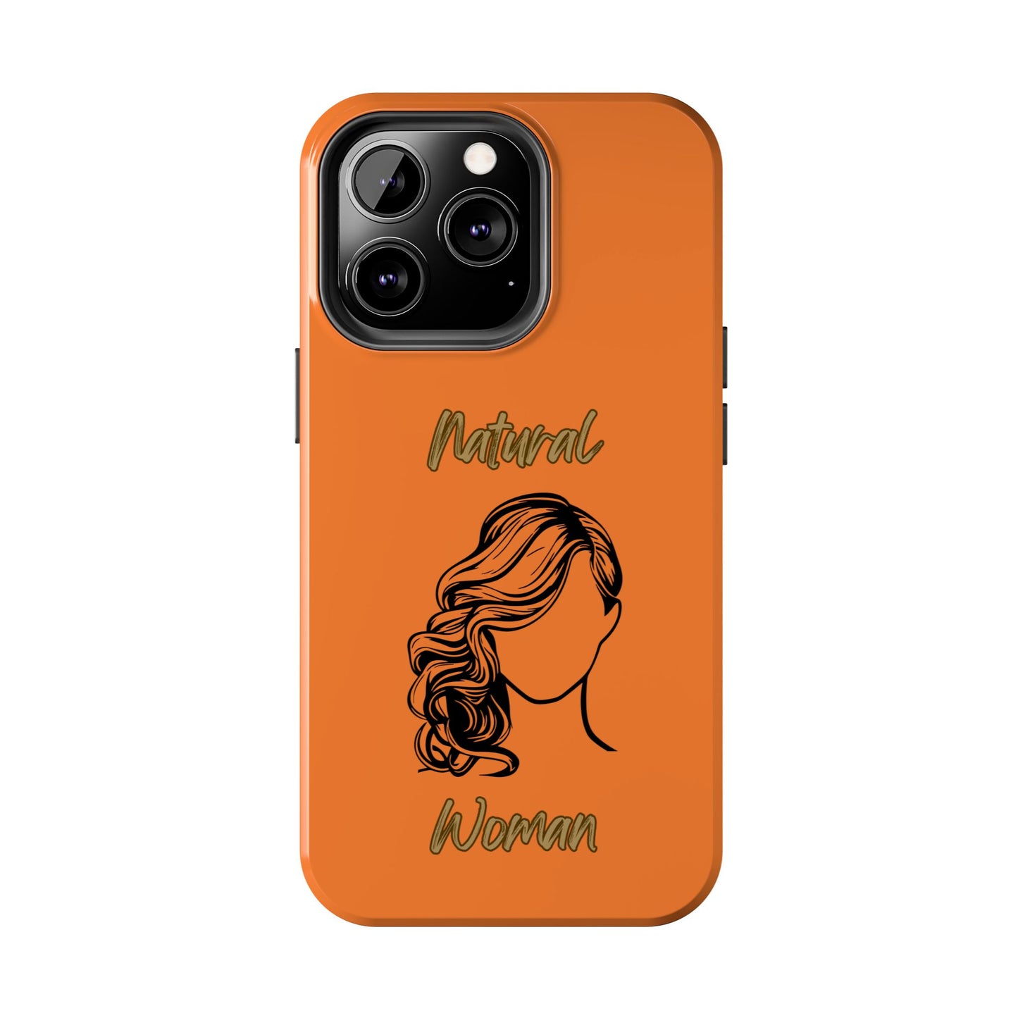 Natural Woman Long Curl (BL)Tough Phone Cases CRUSTA