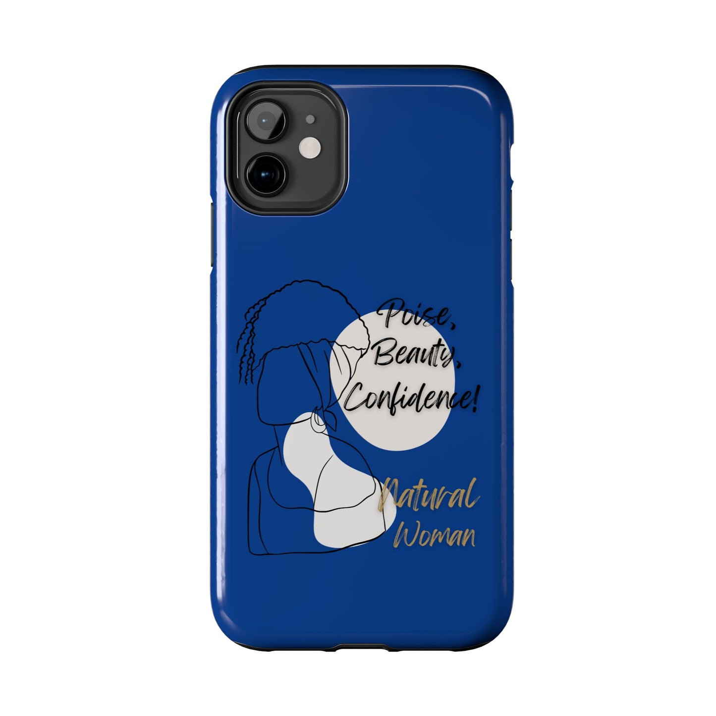 Natural Woman Puff (BL)Tough Phone Cases DARK BLUE