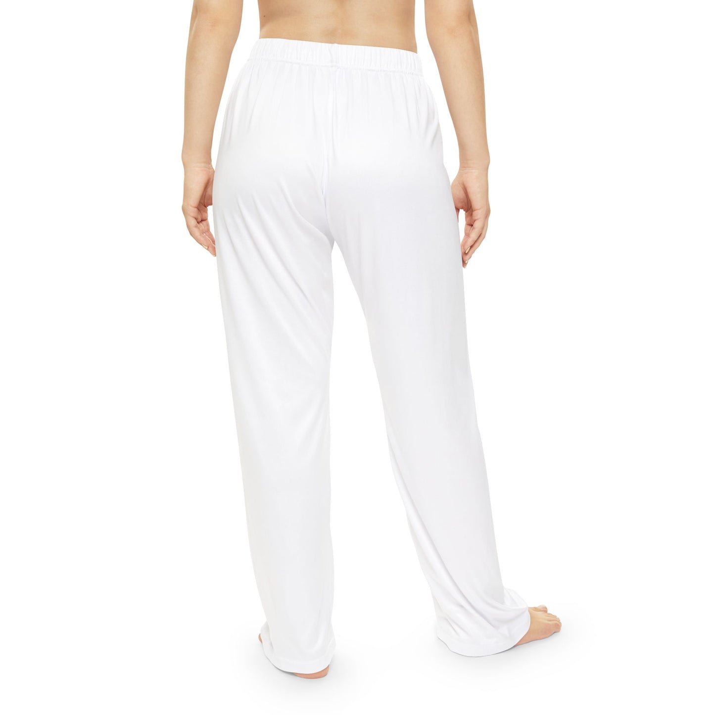 Natural Woman Puff (BL) Women's Pajama Pants WHITE