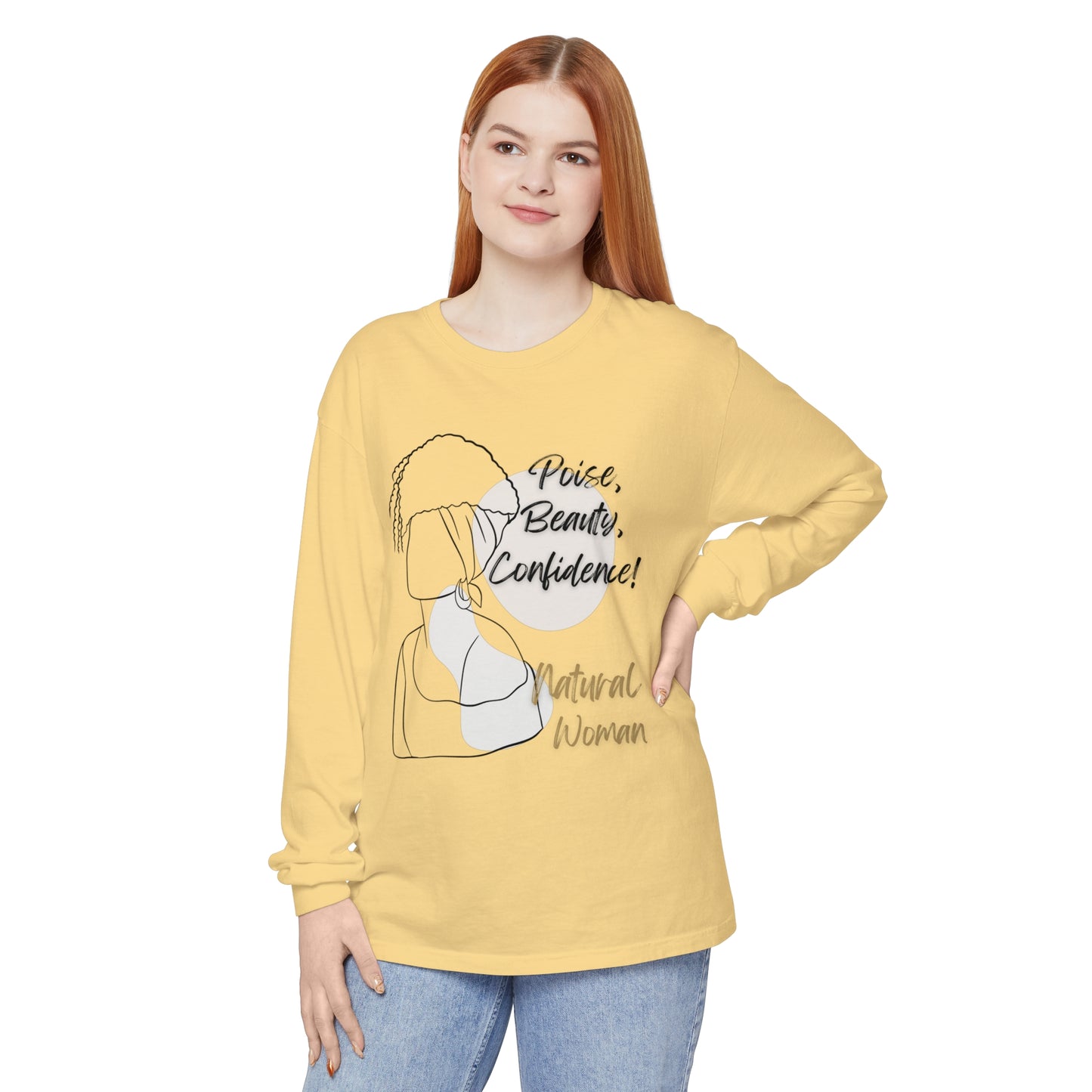 Natural Woman Puff (BL) Long Sleeve T-Shirt