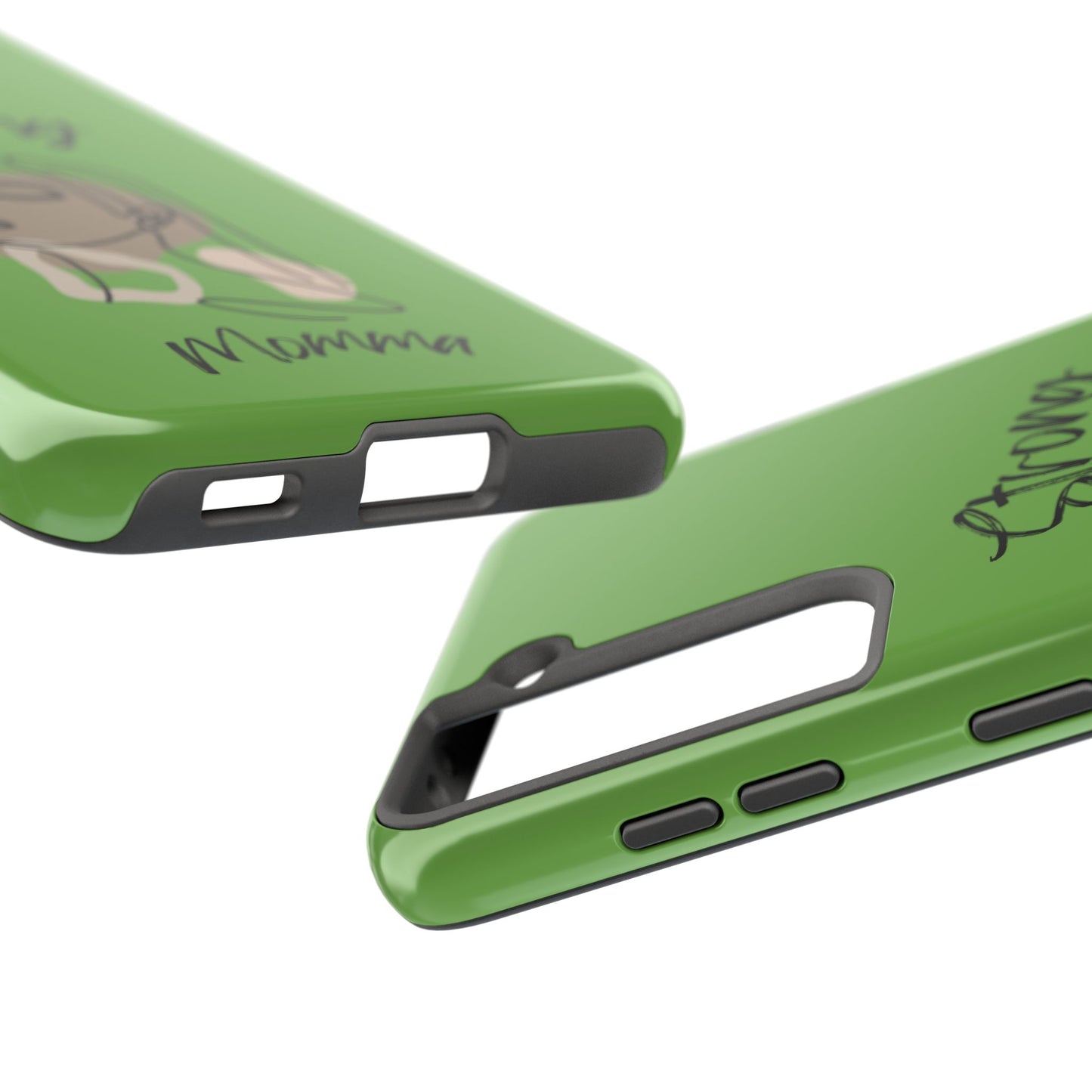 STRONG MOMMA Samsung Galaxy Tough Phone Cases (BL) Green