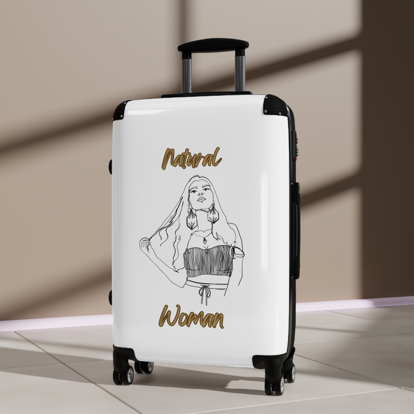 Natural Woman Thinking (BL) Suitcase WHITE