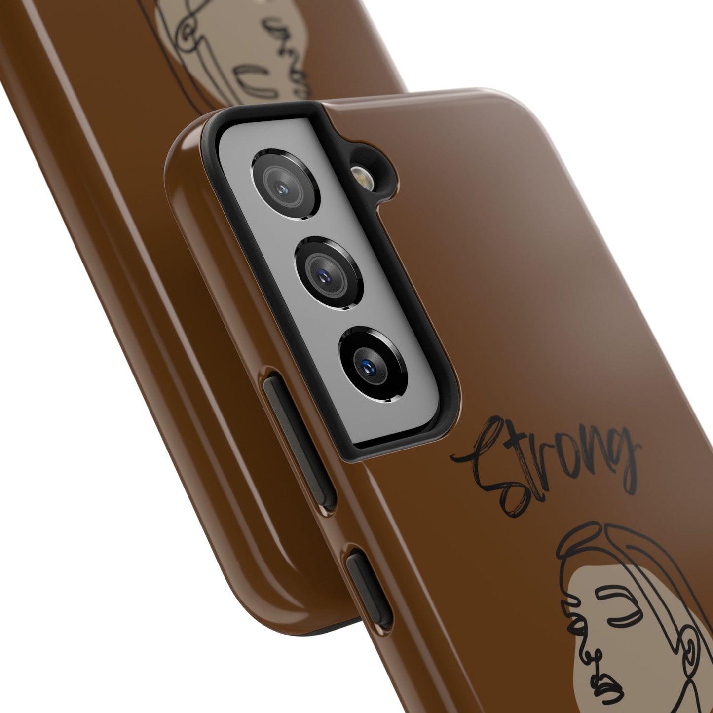 STRONG MOMMA Samsung Galaxy Tough Phone Cases (BL) Brown
