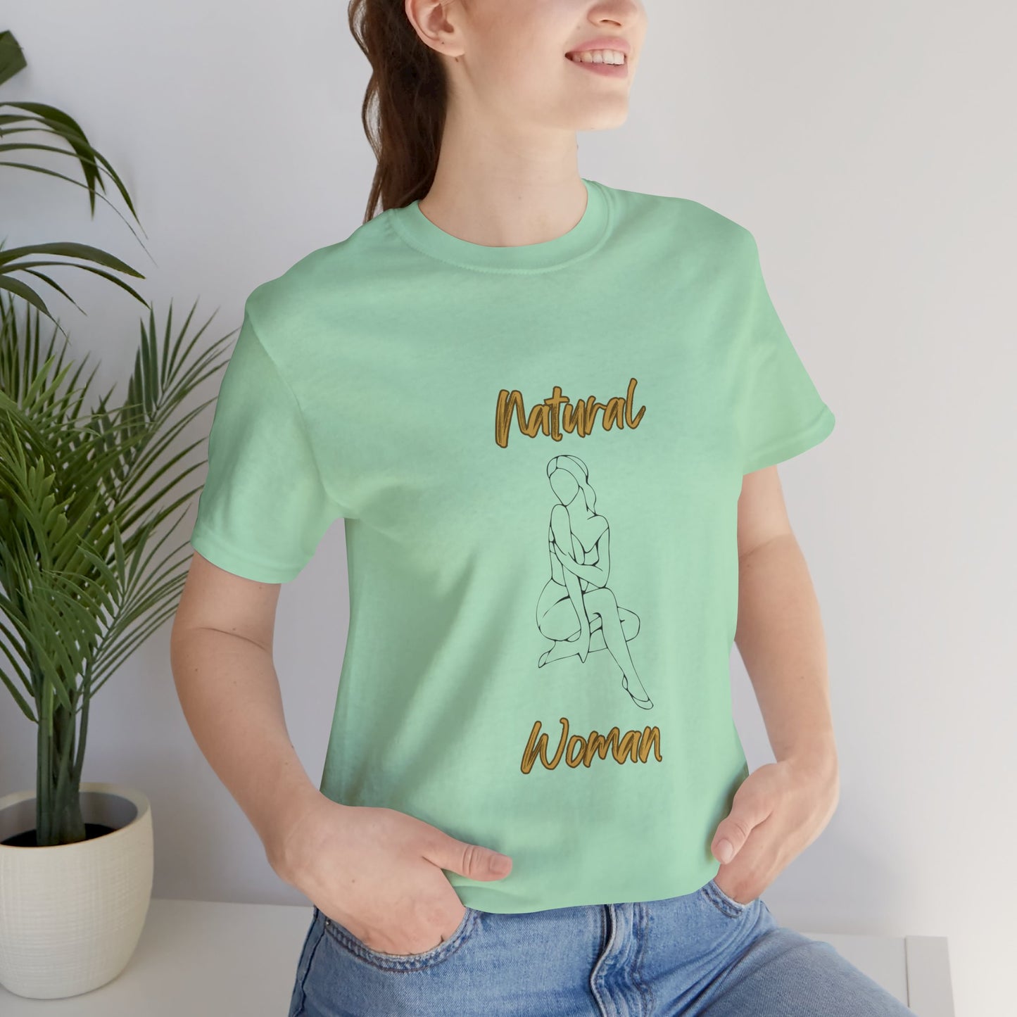 Natural Woman Shoulder Action (BL) Short Sleeve T-Shirt