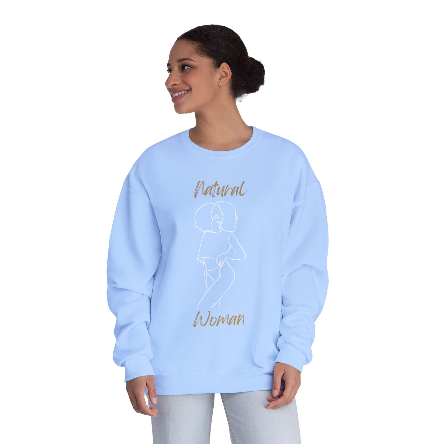 Natural Woman Pose (WL) Crewneck Sweatshirt
