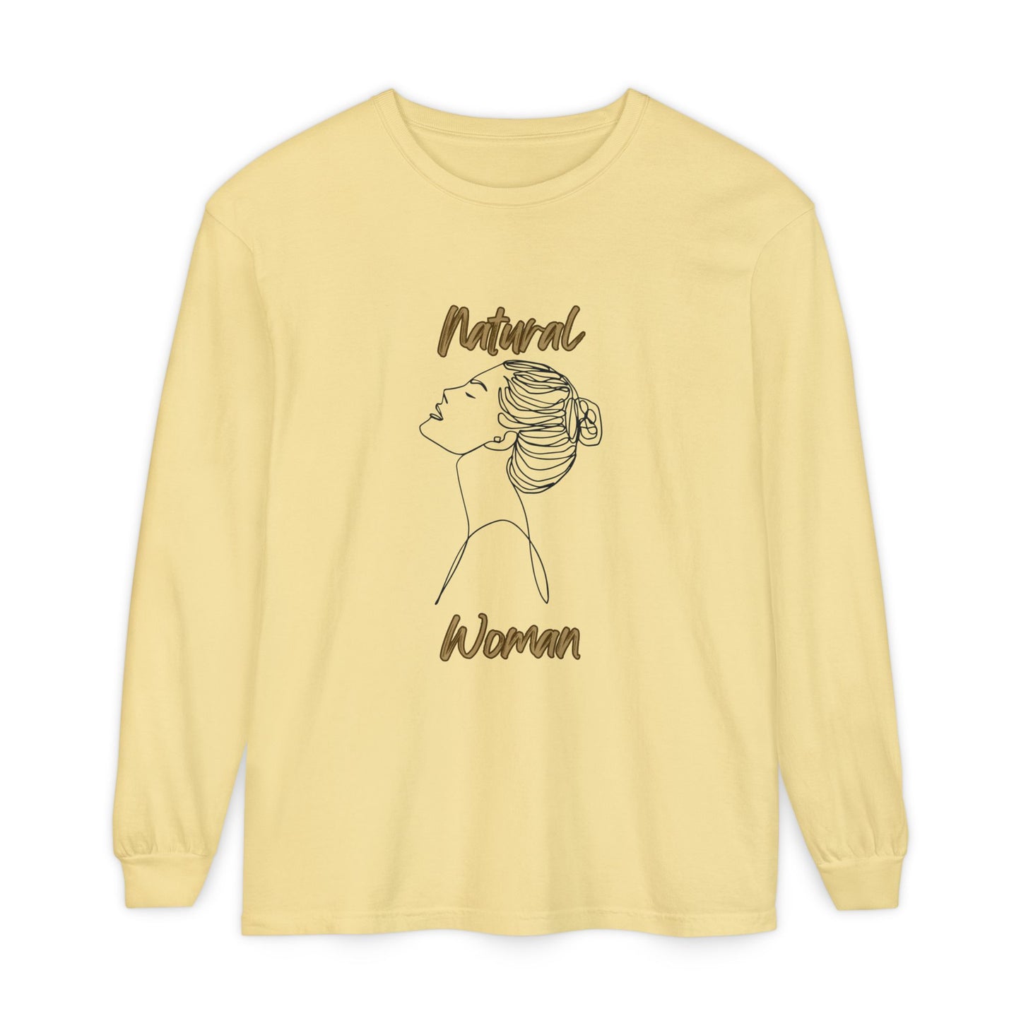 Natural Woman Wet Bun (BL) Long Sleeve T-Shirt