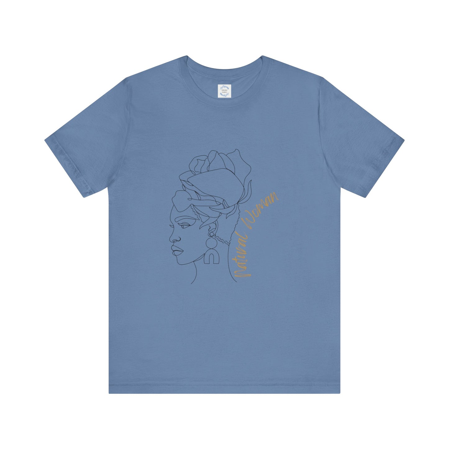 Natural Woman Flower Wrap (BL) Short Sleeve T-Shirt