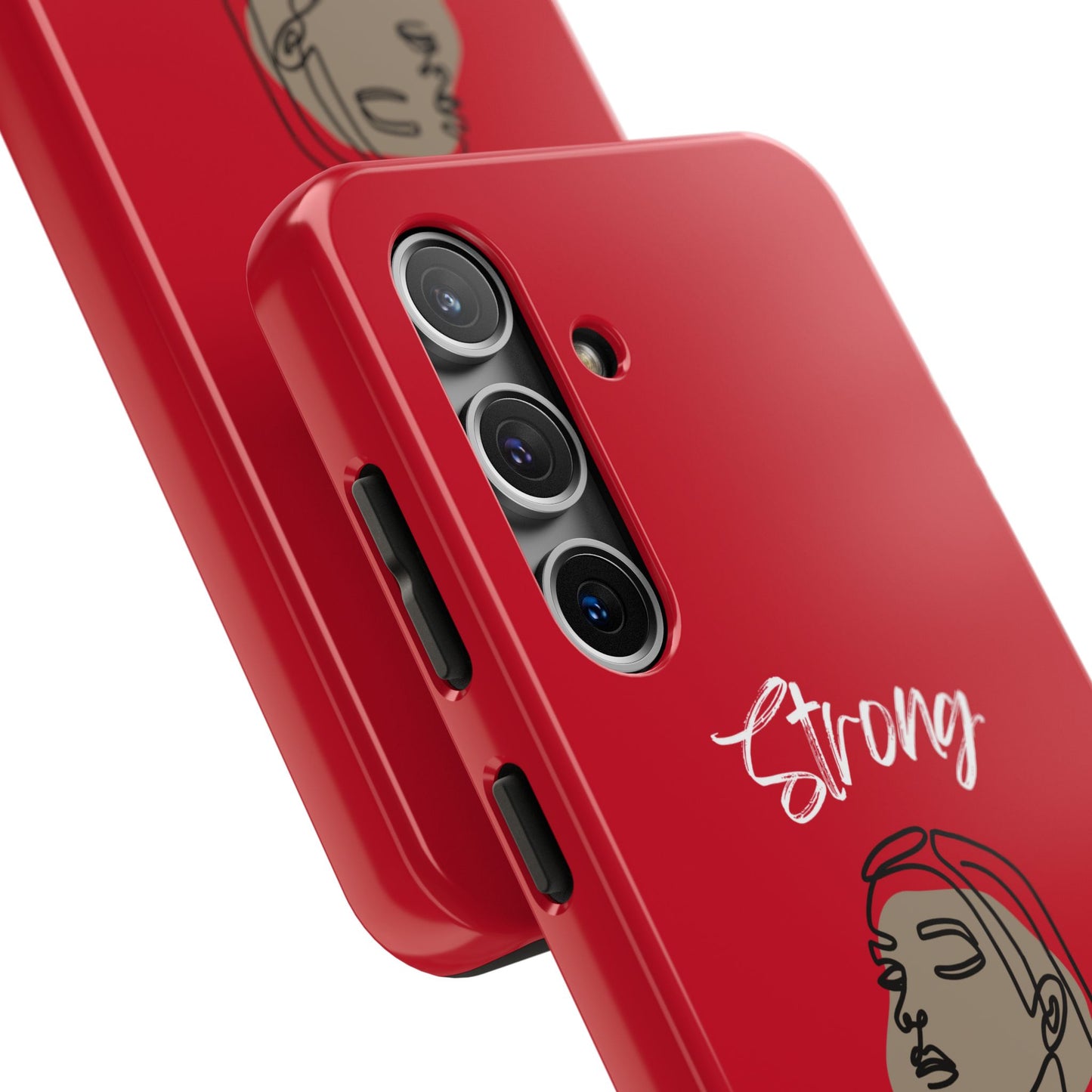 Strong Momma (WL) Tough Phone Cases DARK RED