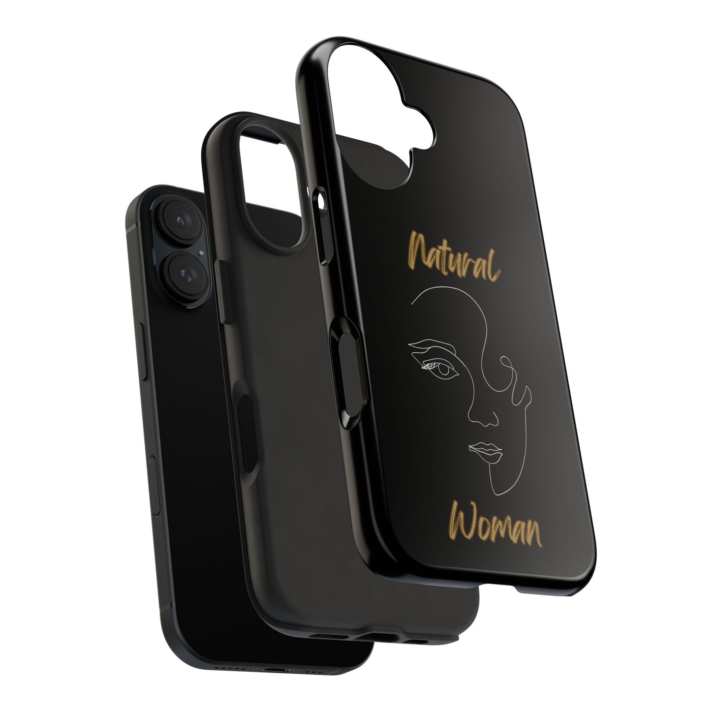 Natural Woman Looking (WL) Tough Phone Cases BLACK