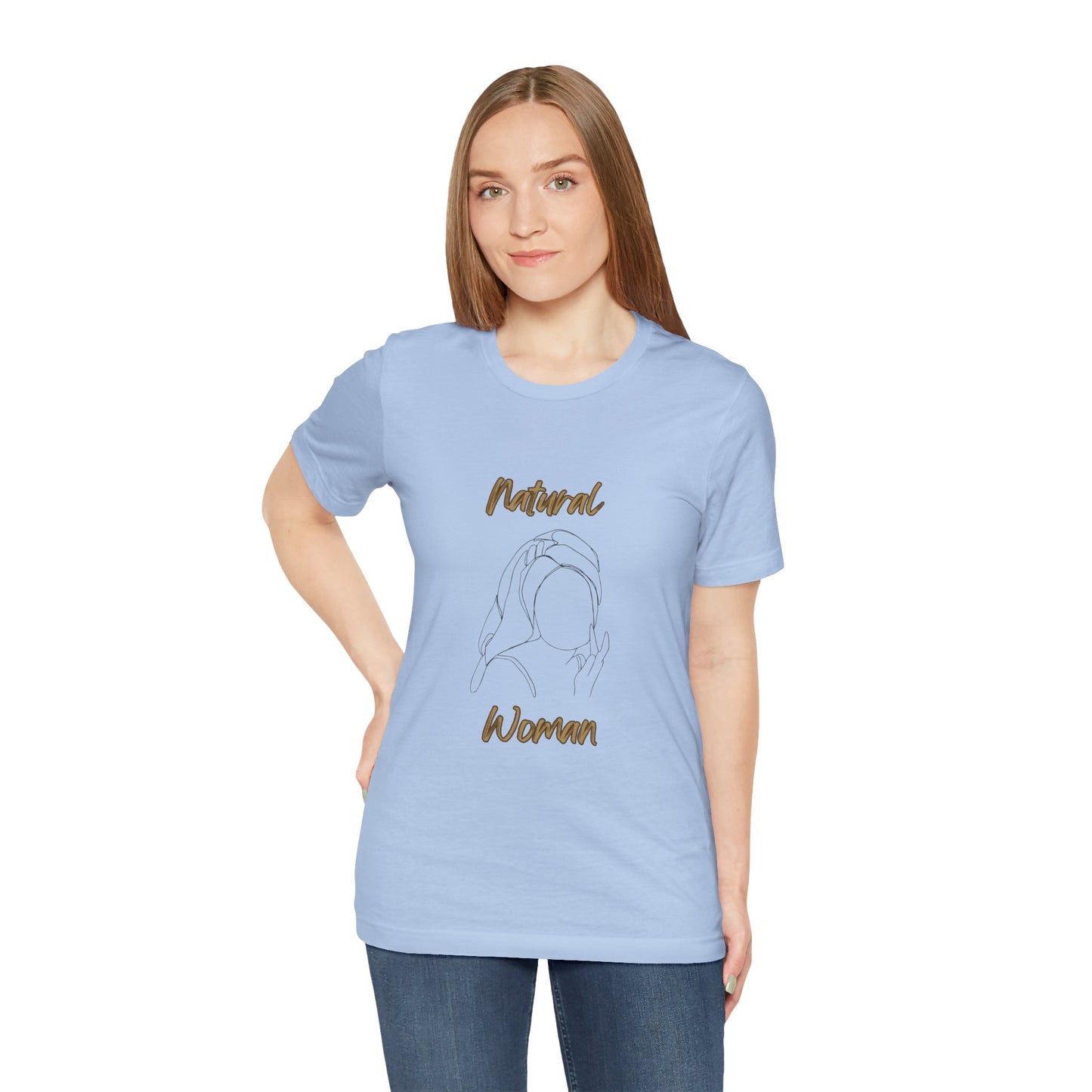 Natural Woman Towel Wrapped (BL) Short Sleeve T-Shirt