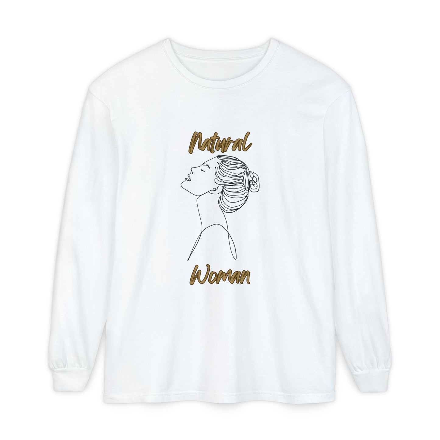 Natural Woman Wet Bun (BL) Long Sleeve T-Shirt