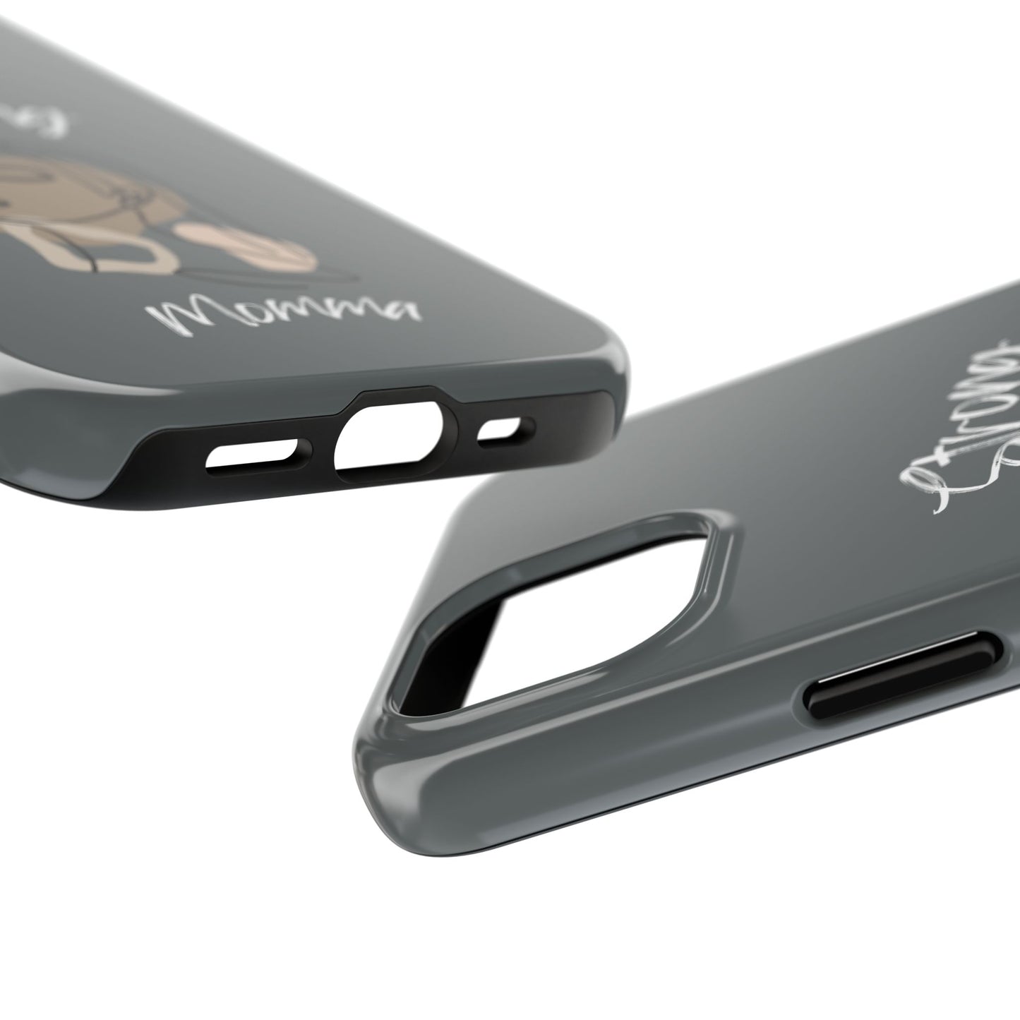 Strong Momma (WL) Tough Phone Cases DARK GREY
