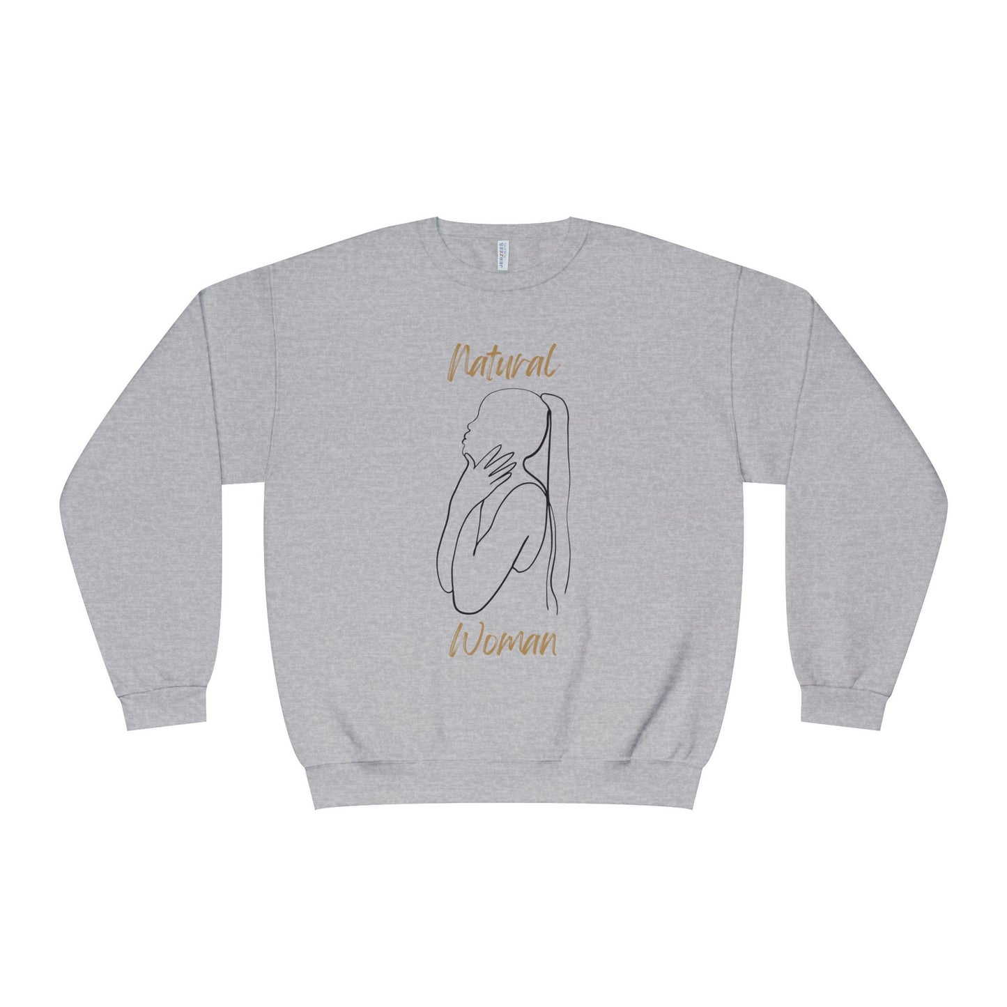 Natural Woman Ponytail (BL) Crewneck Sweatshirt