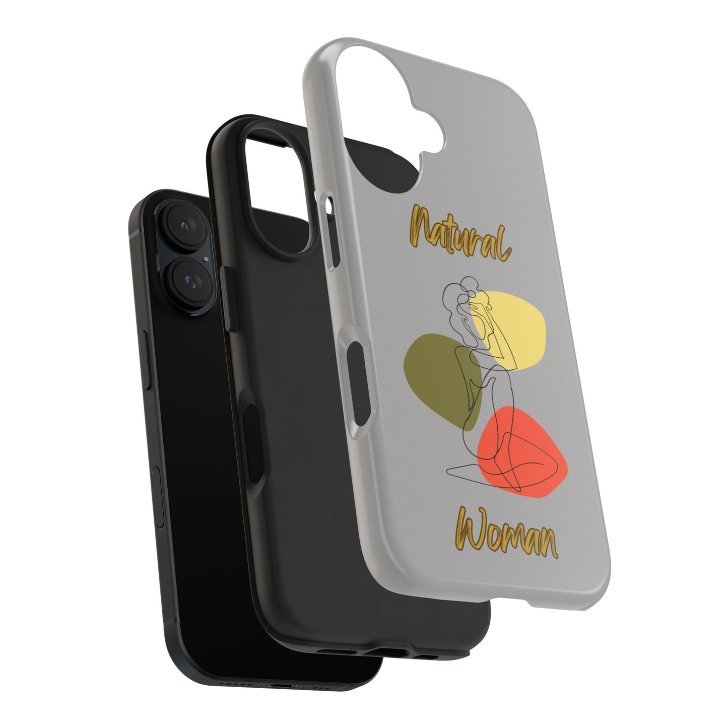Natural Woman Colorful Pose (BL)Tough Phone Cases LIGHT GREY