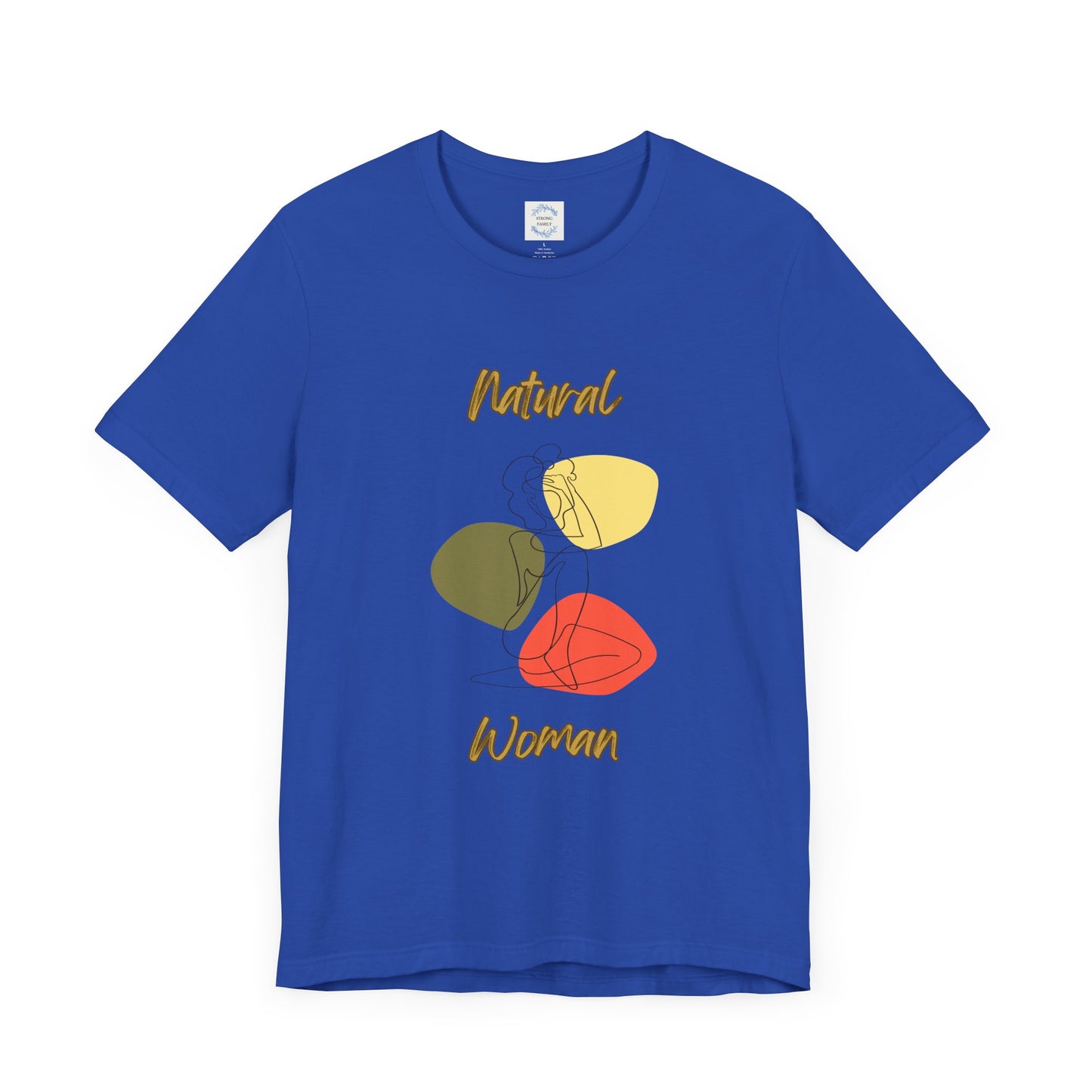 Natural Woman Colorful Pose (BL) Short Sleeve T-Shirt