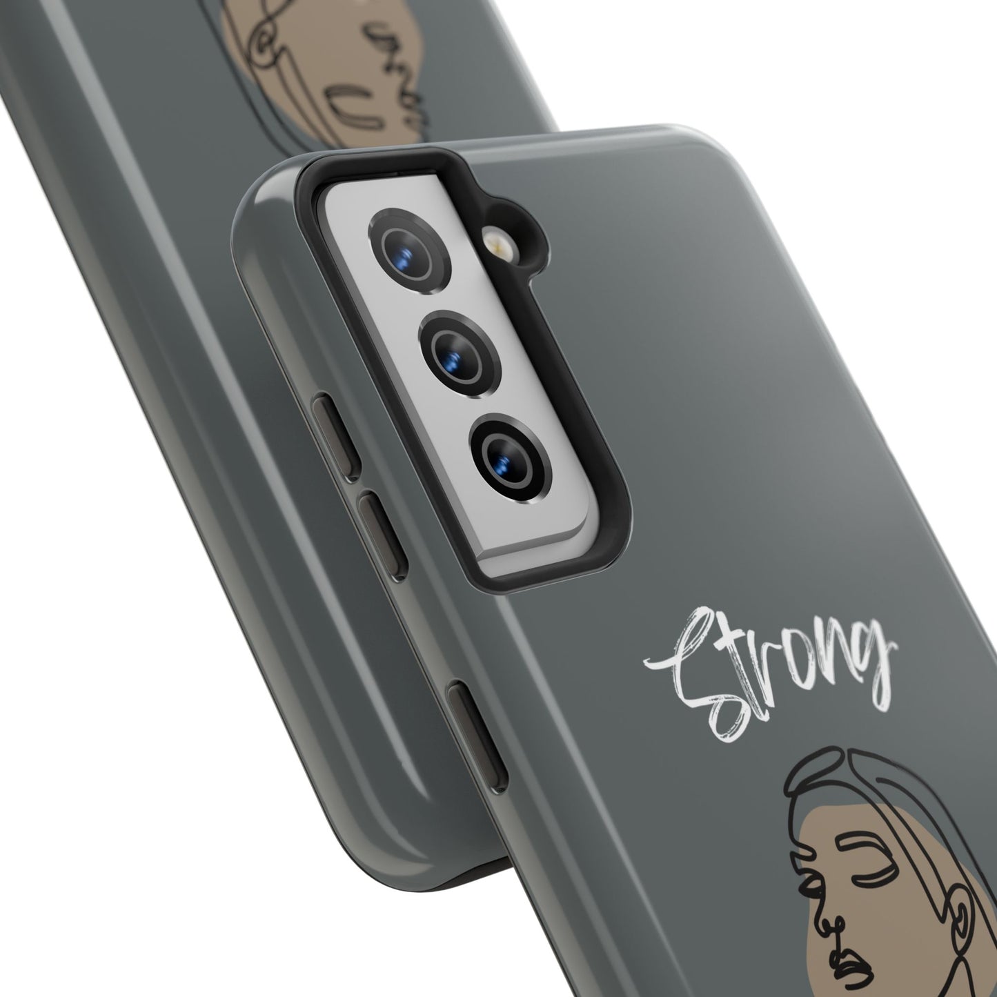 Strong Momma (WL) Tough Phone Cases DARK GREY