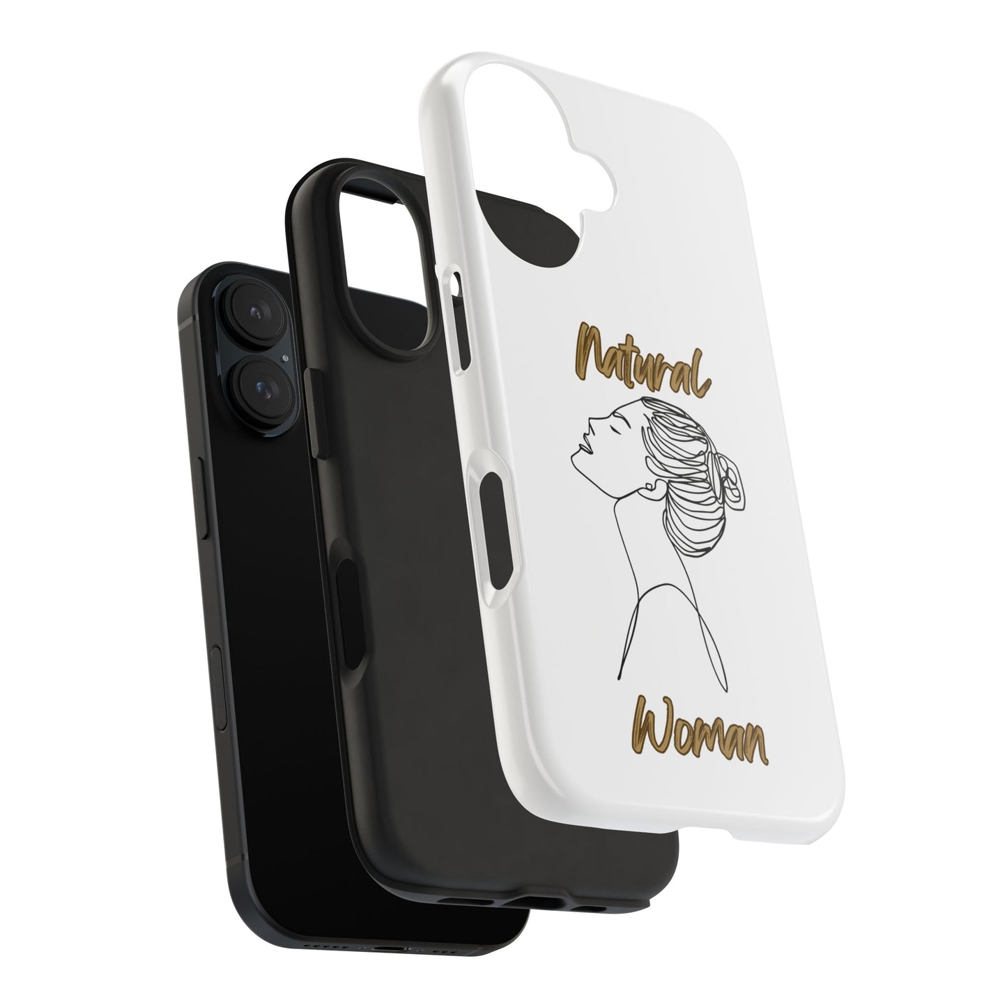 Natural Woman Wet Bun (BL) Tough Phone Cases WHITE