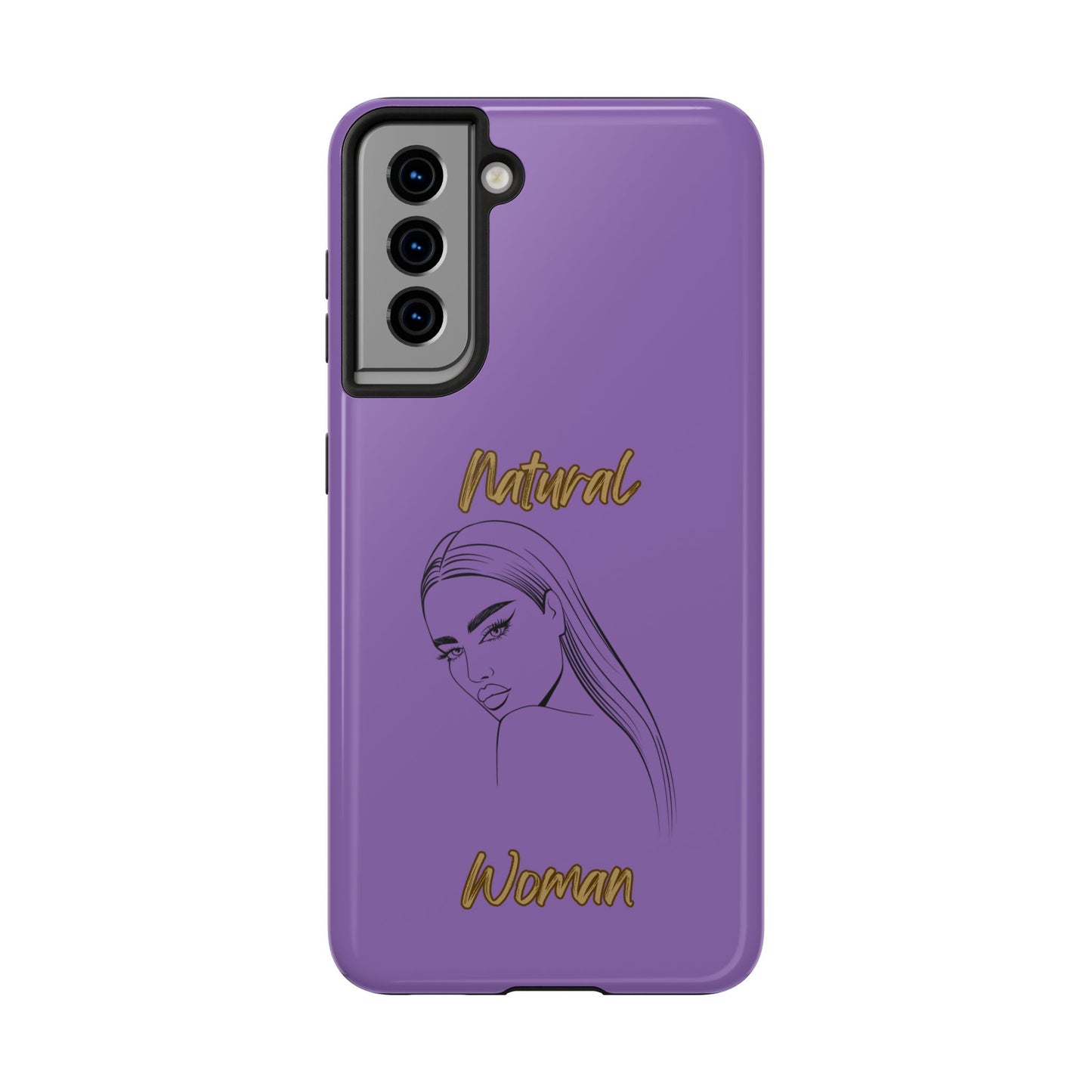 Natural Woman The Stare (BL)Tough Phone Cases LIGHT PURPLE