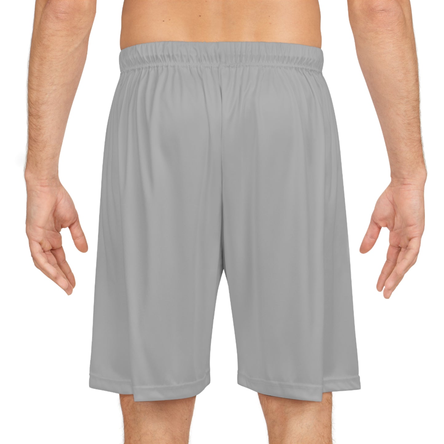 Kingdom Man (Gold) Basketball Shorts LIGHT GREY