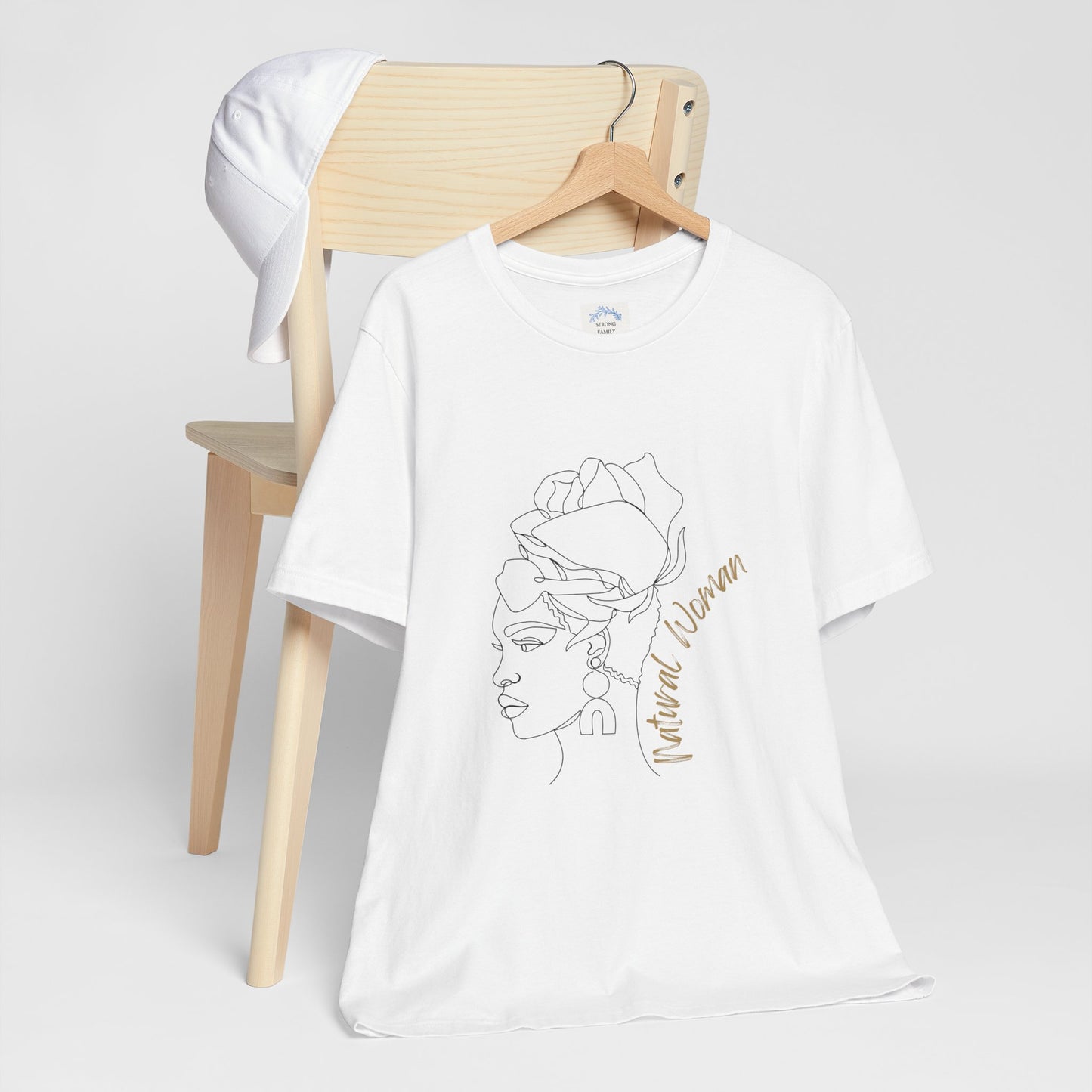 Natural Woman Flower Wrap (BL) Short Sleeve T-Shirt