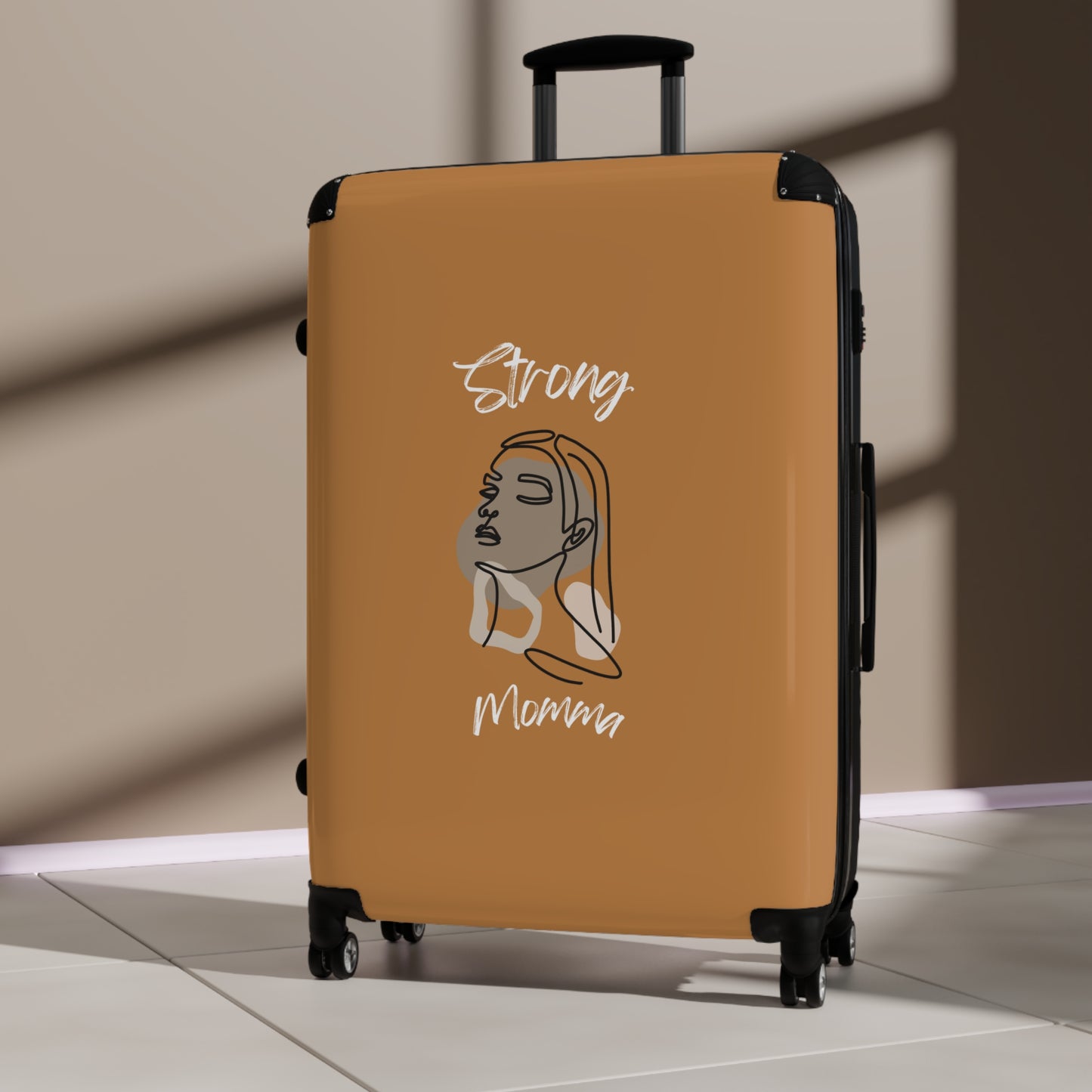 Strong Momma (WL) Luggage Bags LIGHT BROWN