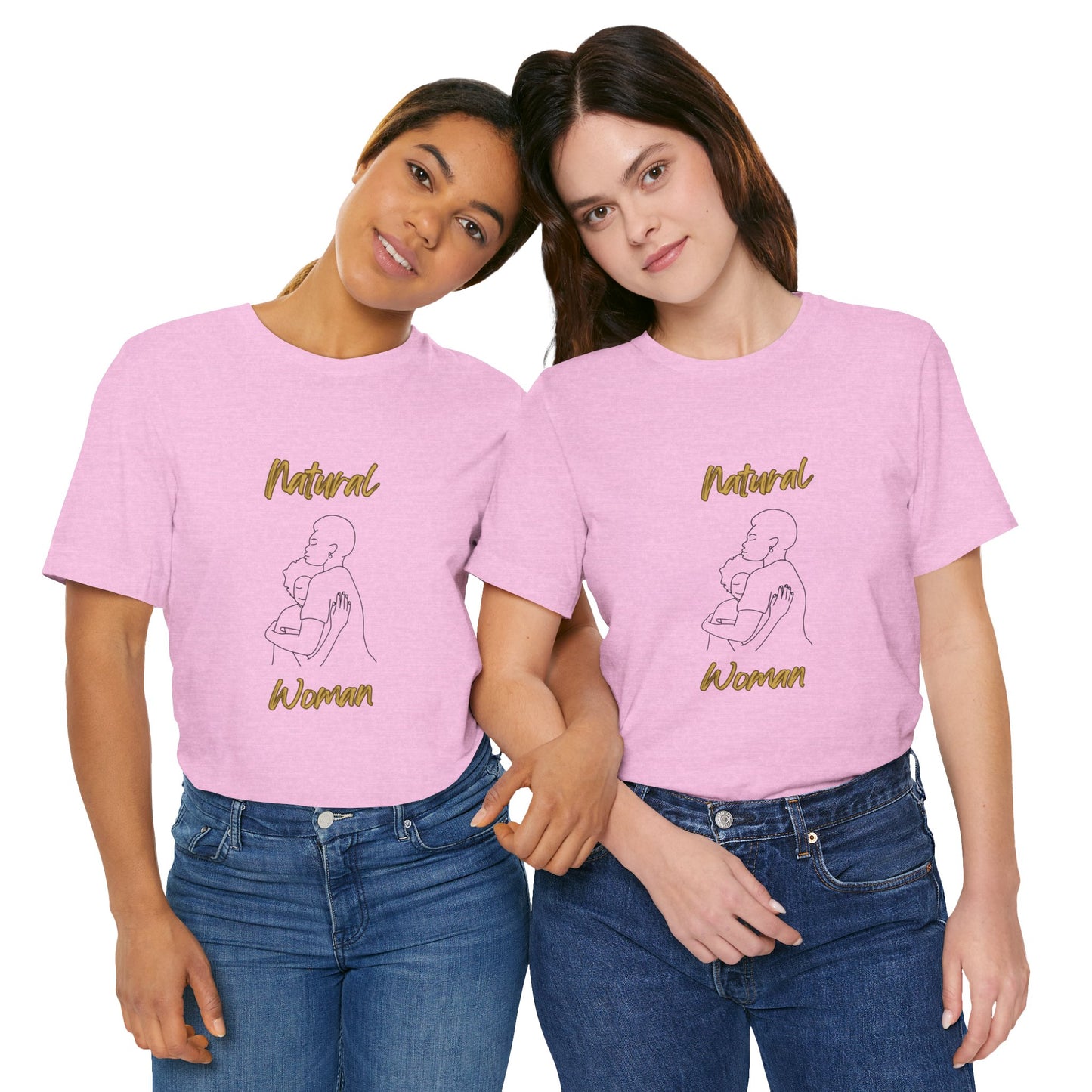 Natural Woman Safe With Momma (BL) Short Sleeve T-Shirt