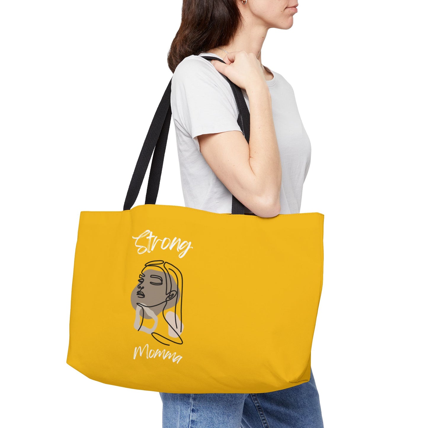 Strong Momma (WL) Weekender Tote Bag YELLOW