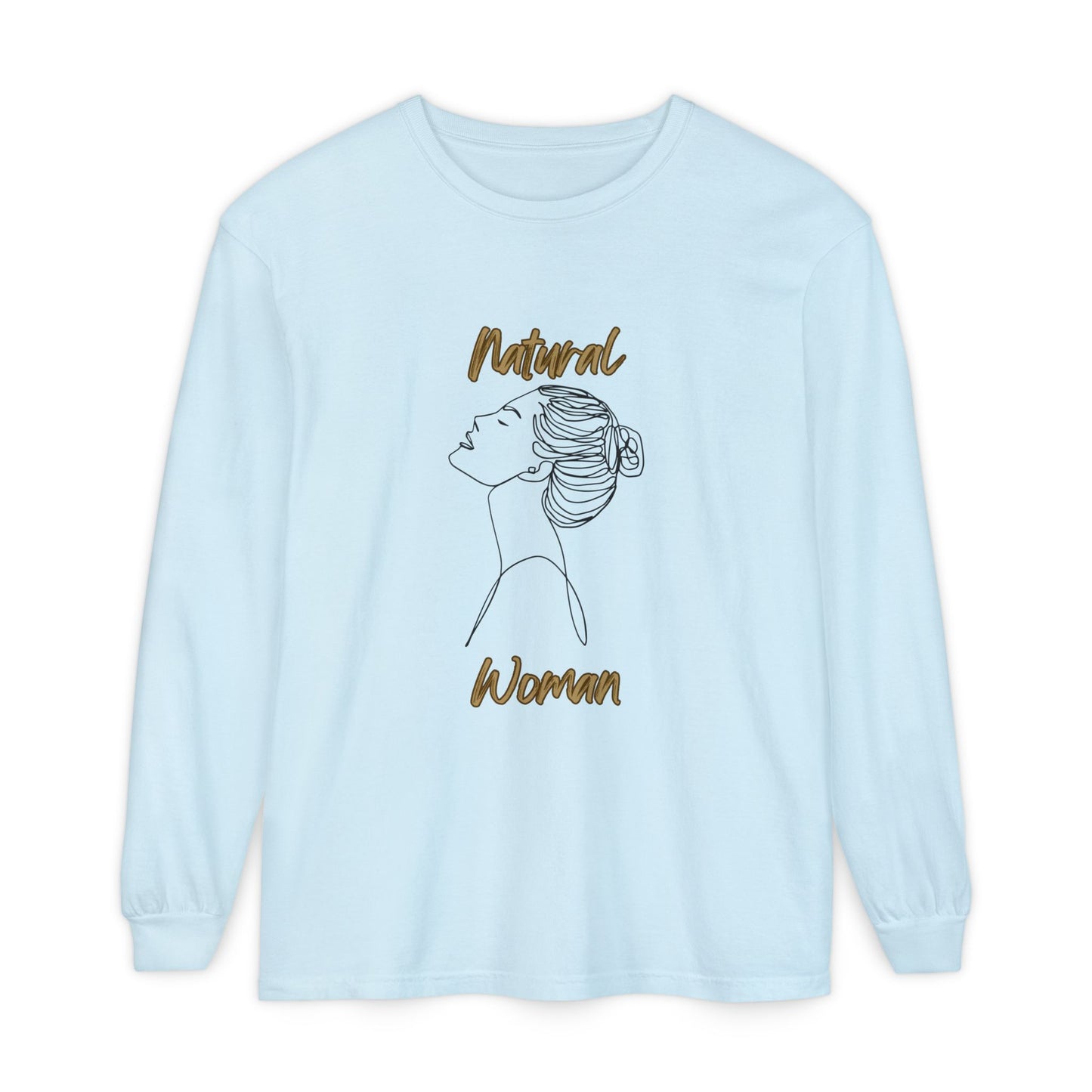 Natural Woman Wet Bun (BL) Long Sleeve T-Shirt