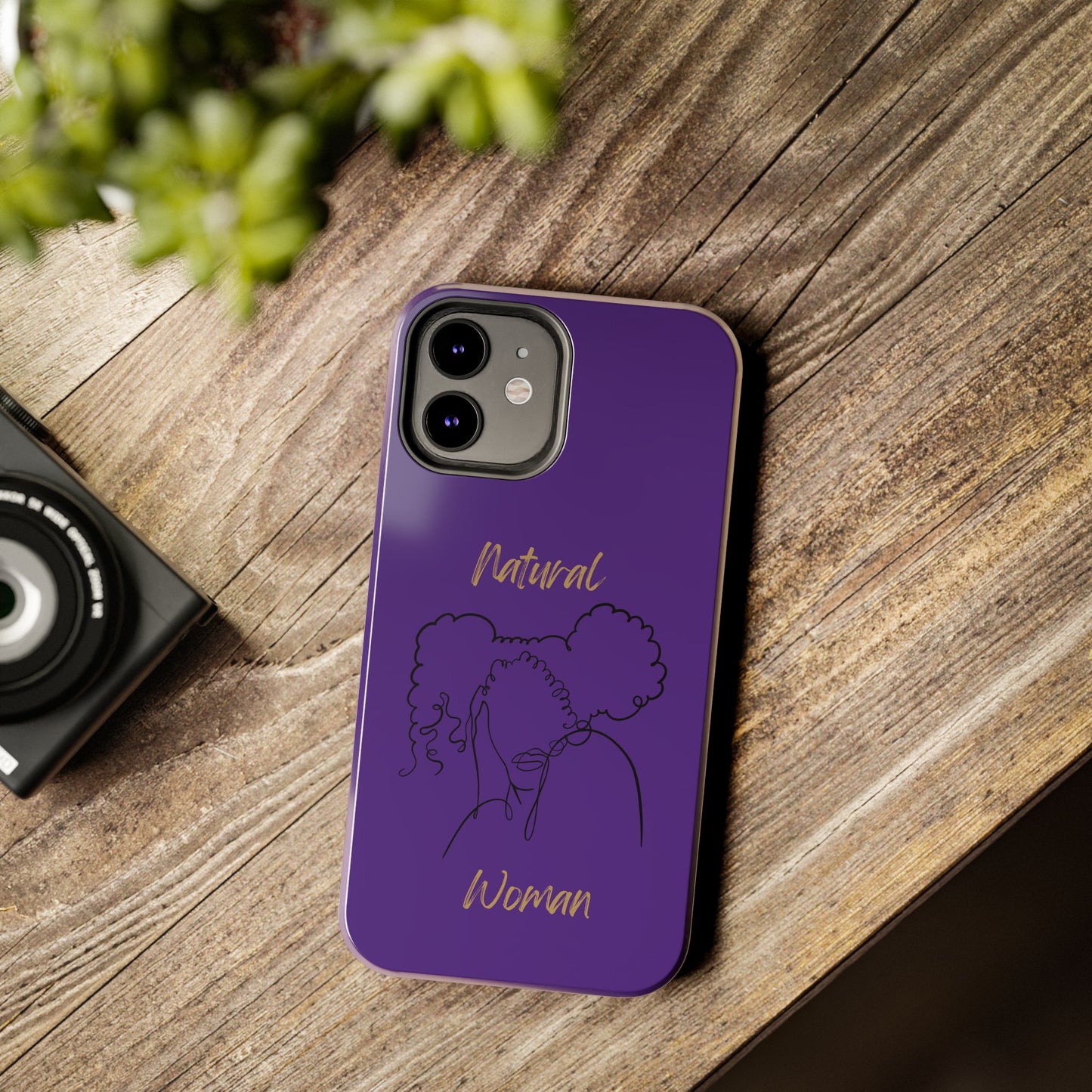 Natural Woman Twin Puffs (BL)Tough Phone Cases PURPLE