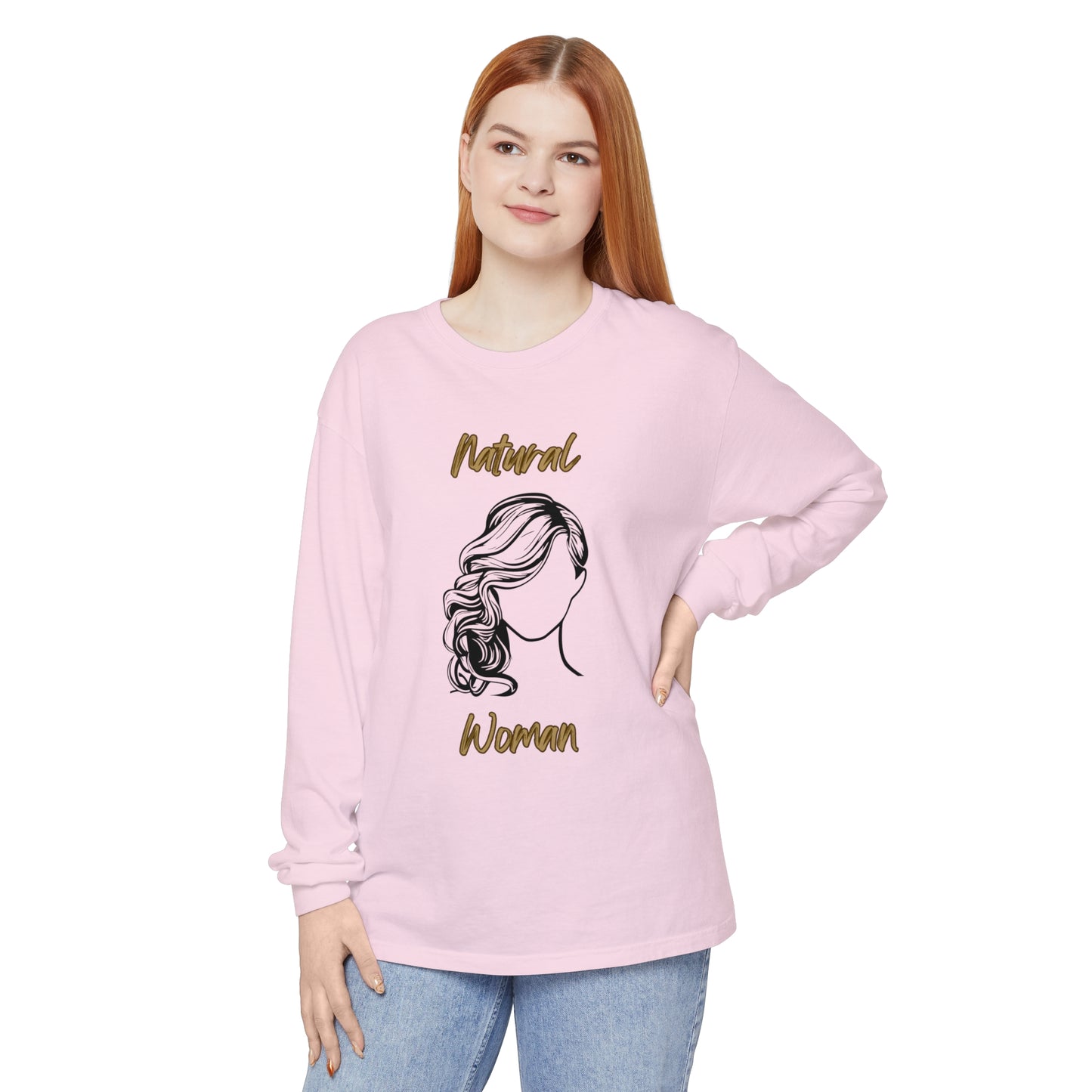 Natural Woman Long Curl (BL) Long Sleeve T-Shirt