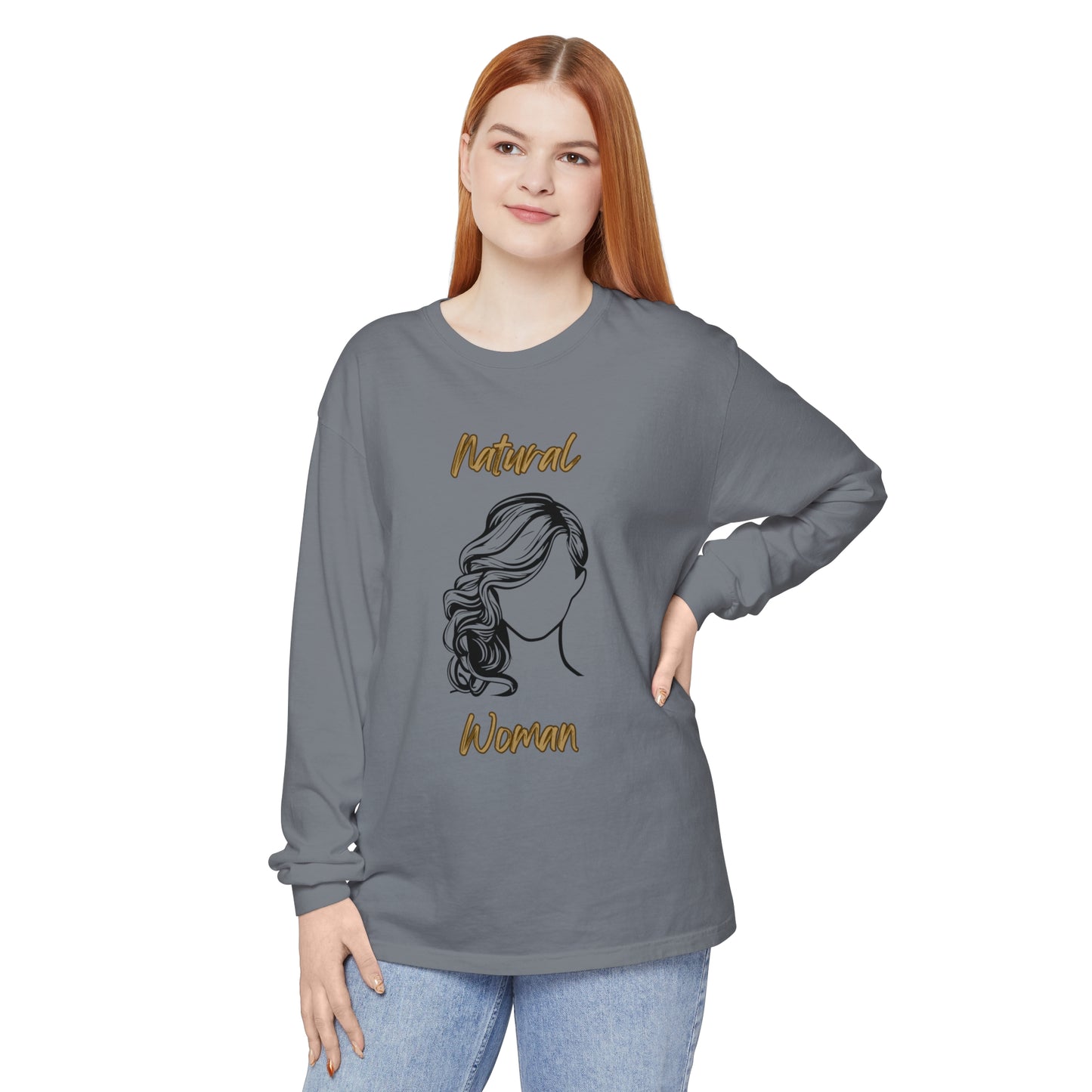 Natural Woman Long Curl (BL) Long Sleeve T-Shirt